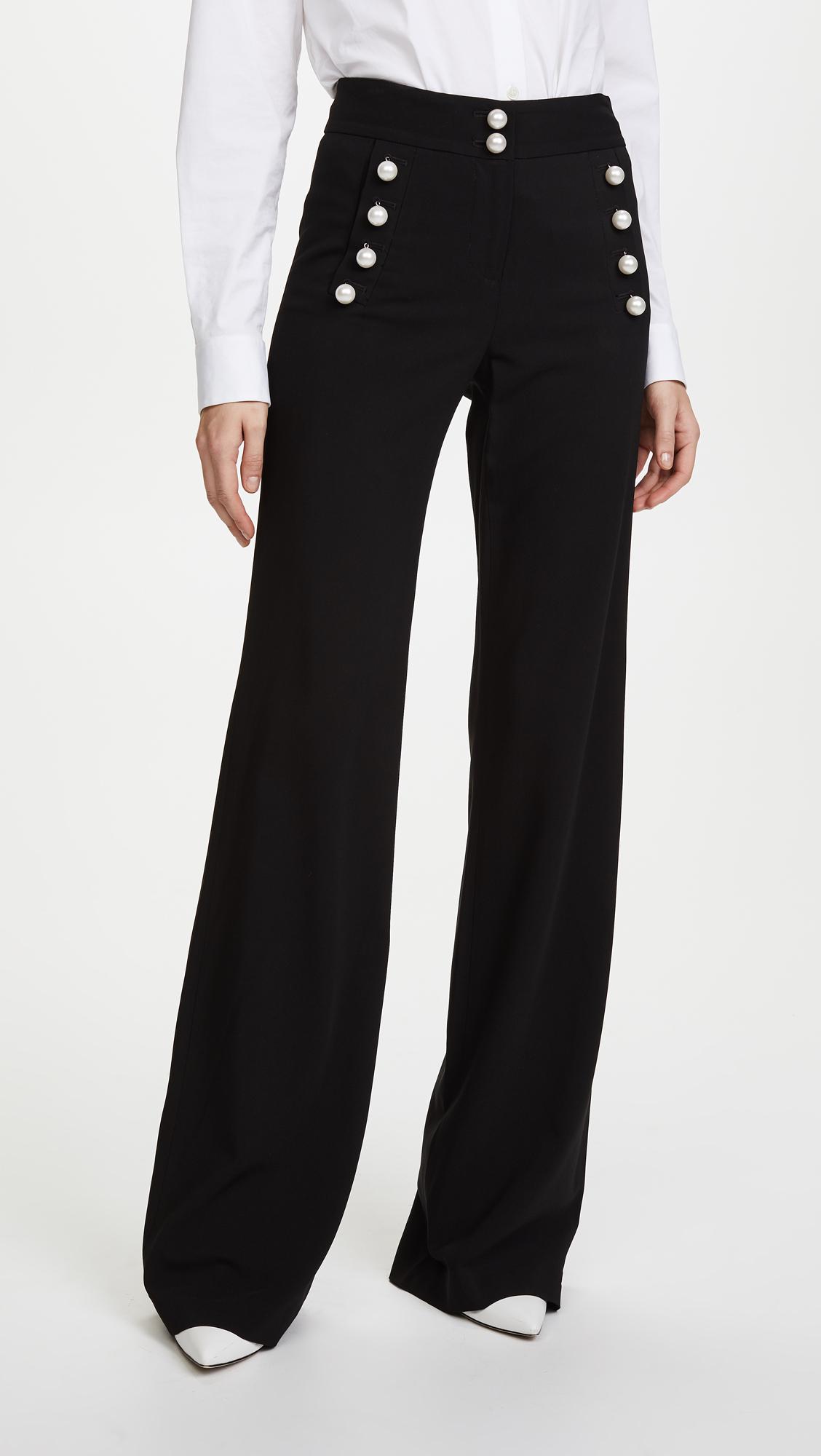 Veronica Beard Synthetic Adley Pants in Black | Lyst