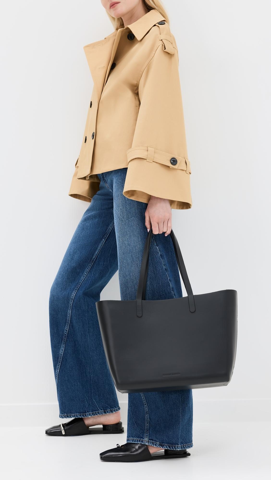 Mansur Gavriel Large Tote in Black Lyst