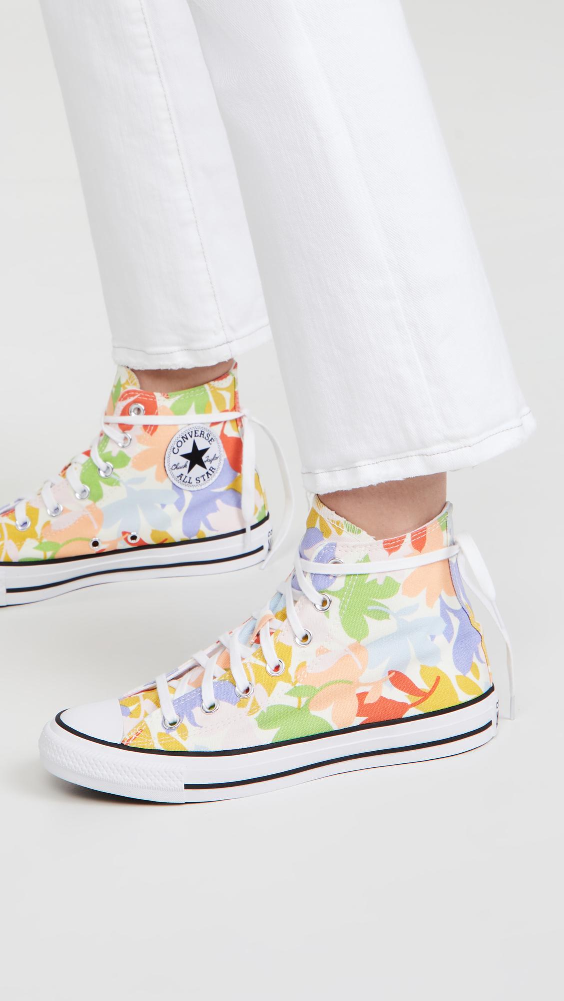 Converse Chuck Taylor All Star Garden Party High Top Sneakers in White |  Lyst
