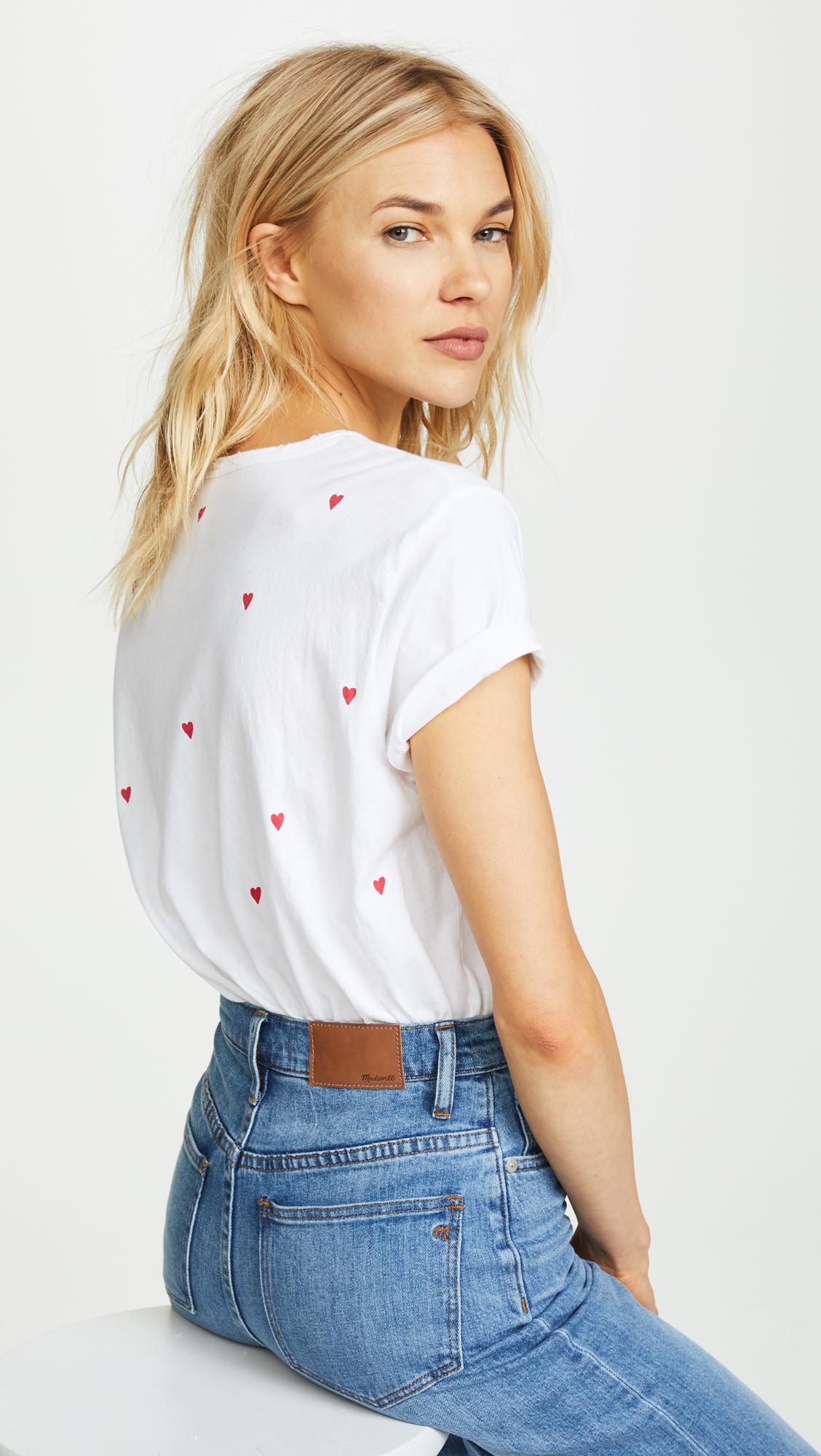 Sundry Cotton Stars \u0026 Hearts Tee in 