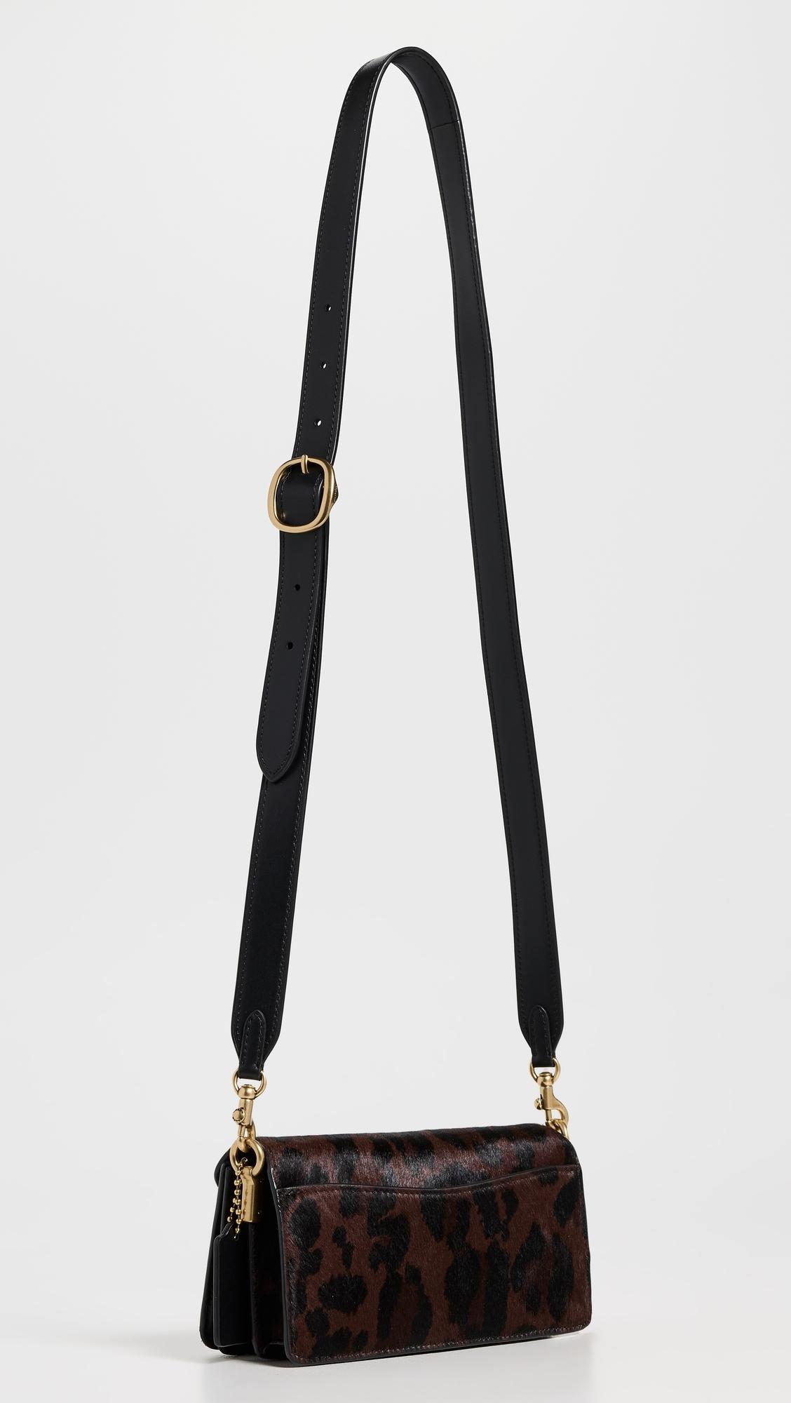 COACH Leopard Haircalf Tabby Shoulder Bag 20 in Black | Lyst Canada