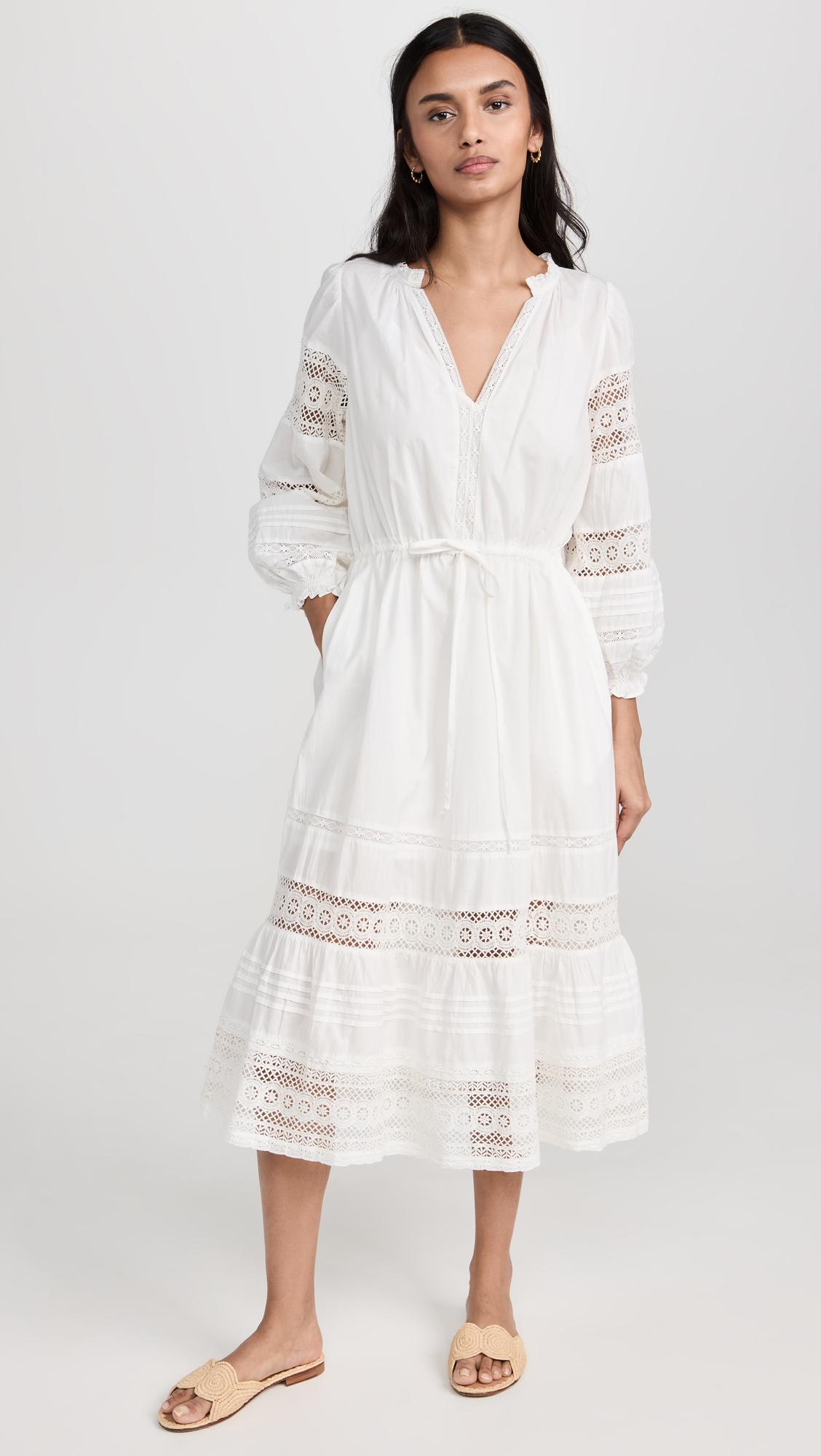 Velvet Chanelle Dress in White | Lyst