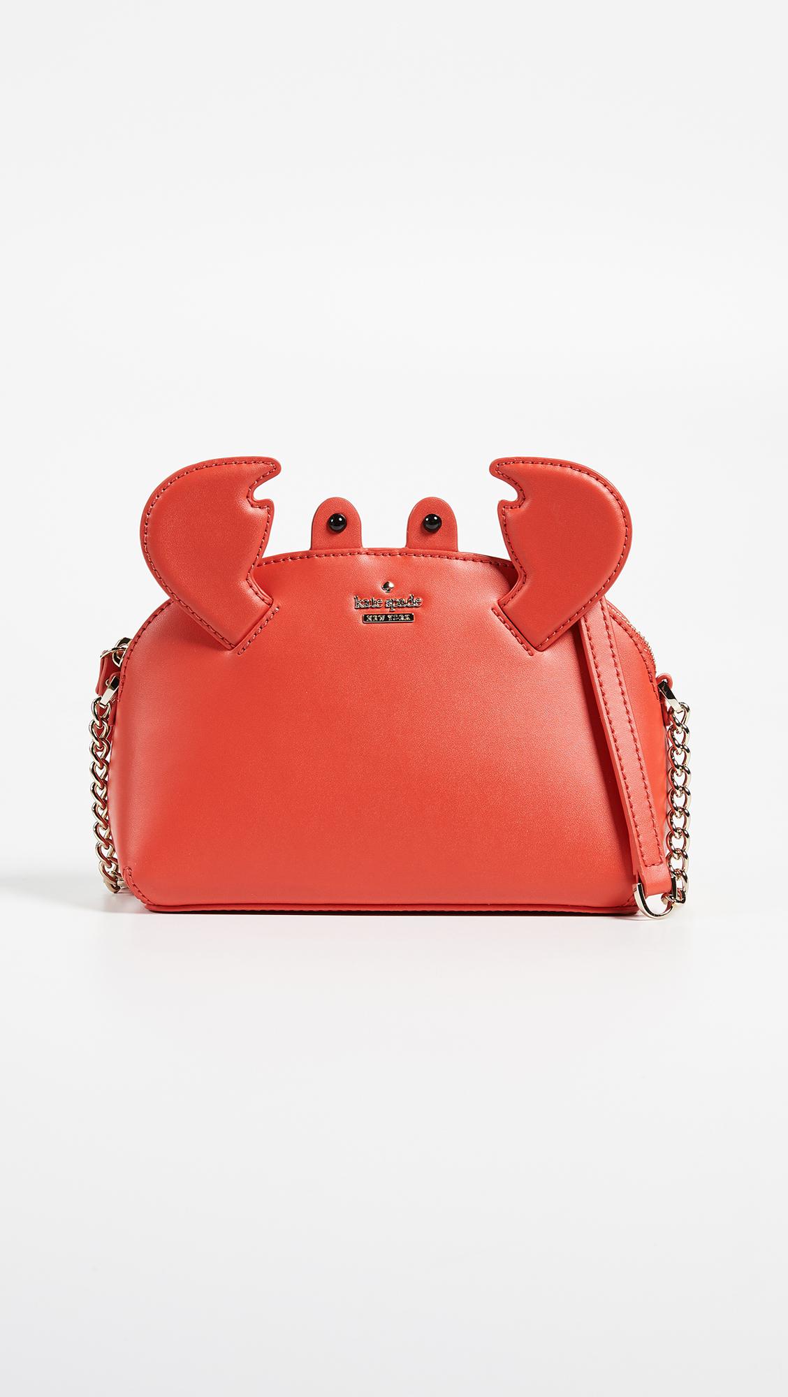 Kate Spade Leather Shore Thing Crab Hilli Cross Body Bag in Red Lyst