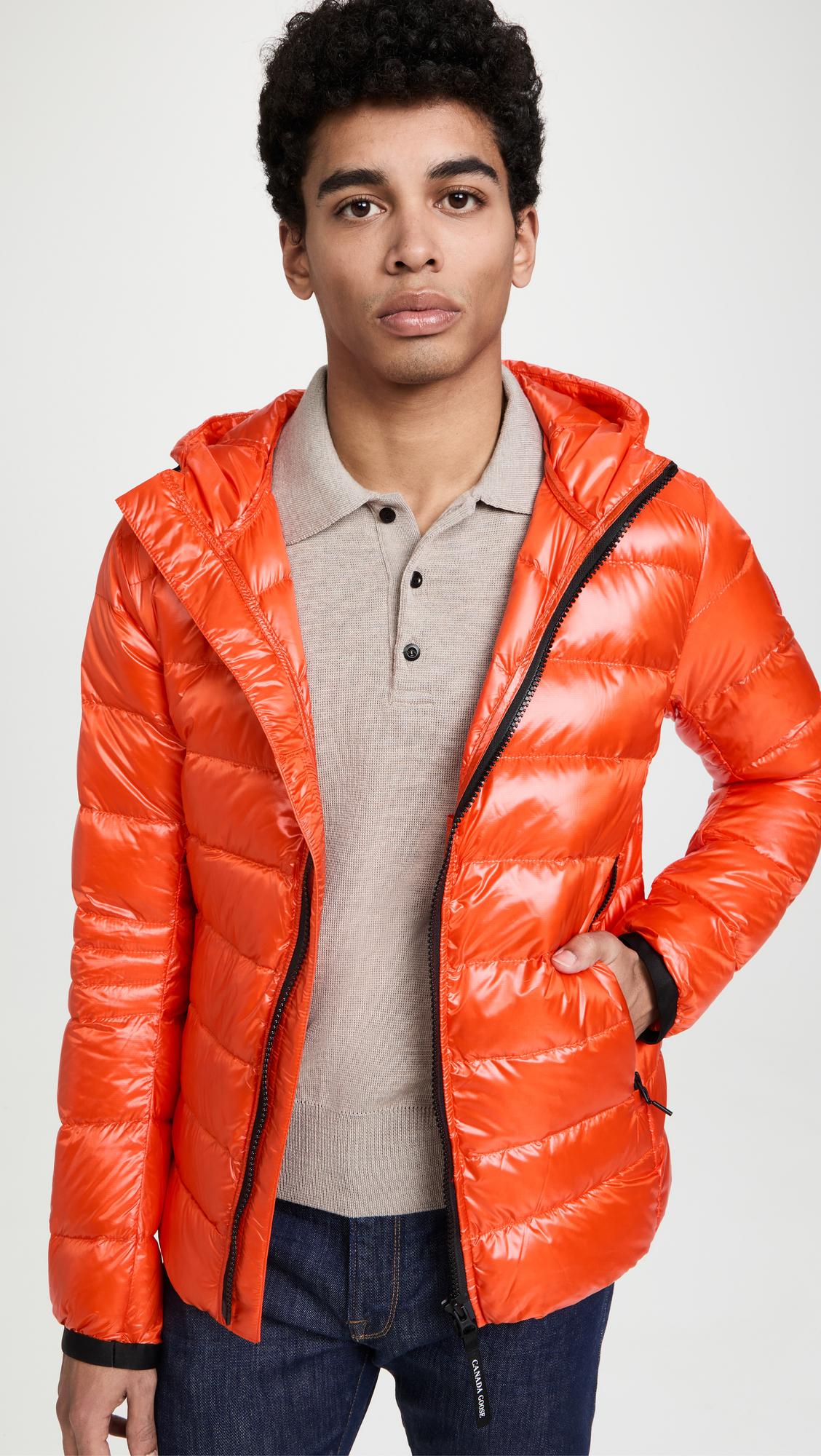 Canada Goose Crofton Hoody Jacket in Orange for Men | Lyst