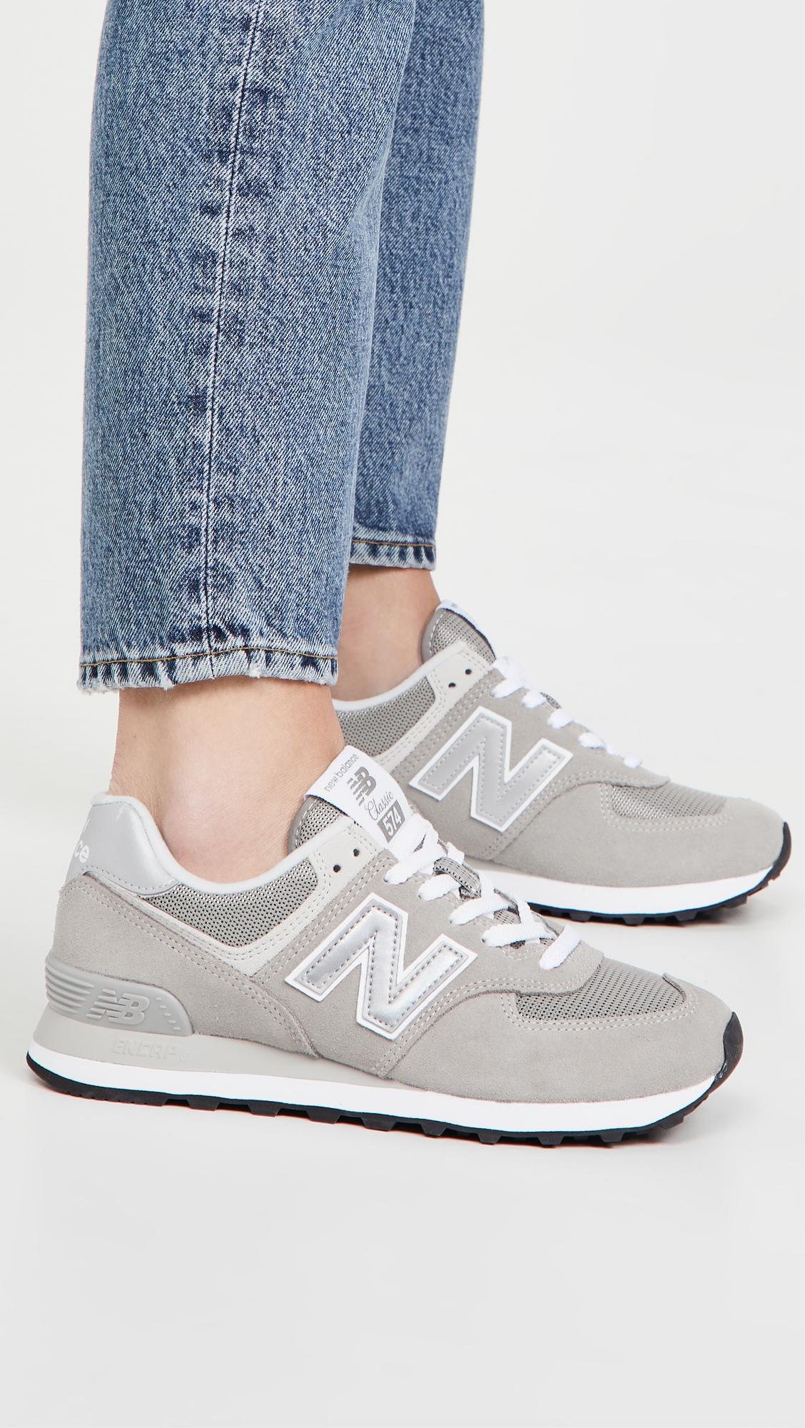 New Balance 574 Iconic Classic Sneakers in Gray | Lyst