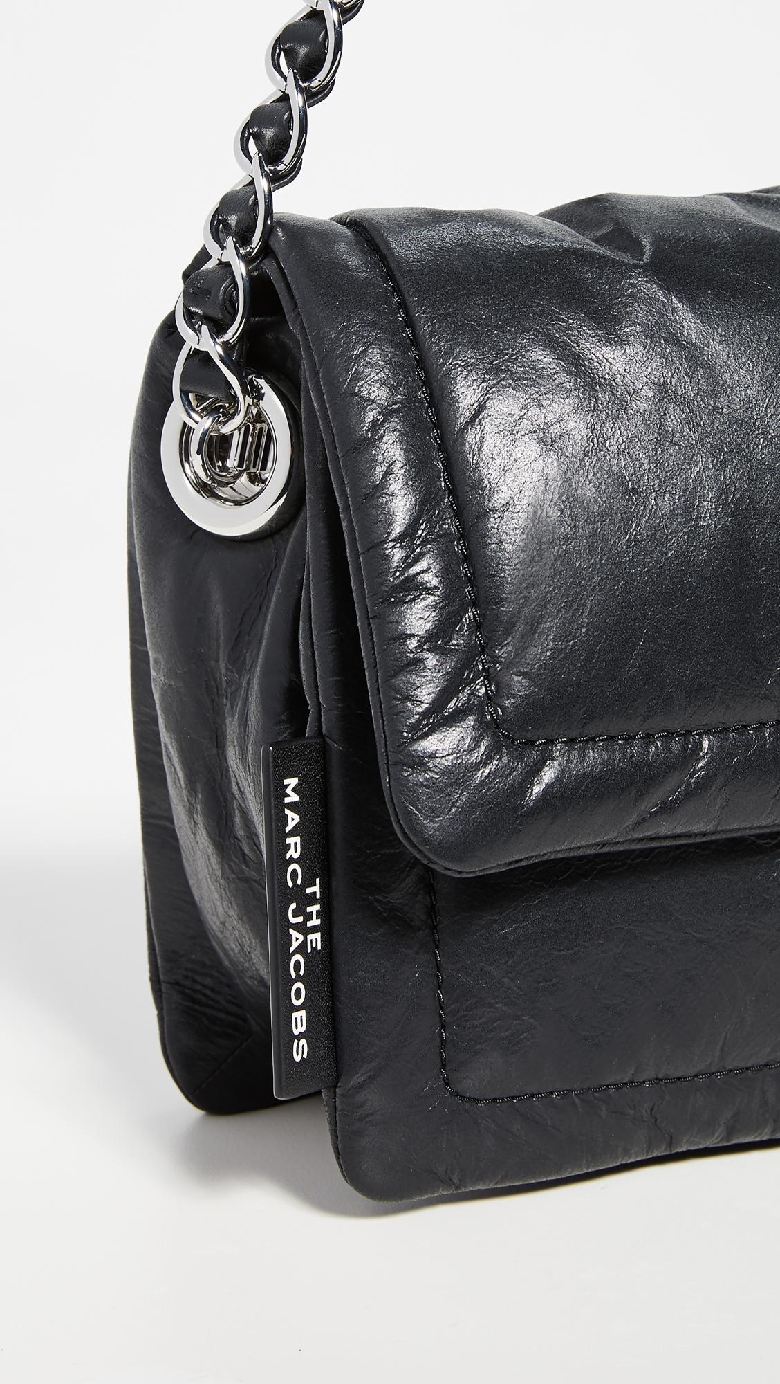 Marc Jacobs Leather The Pillow Bag in Black - Lyst
