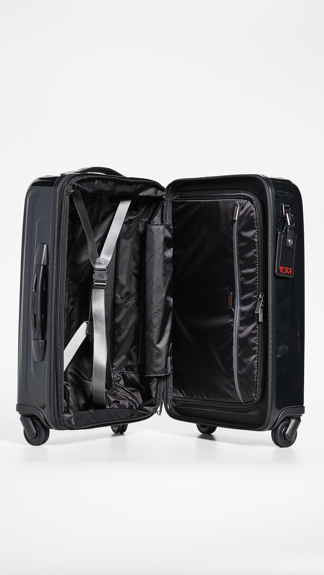 tumi black luggage
