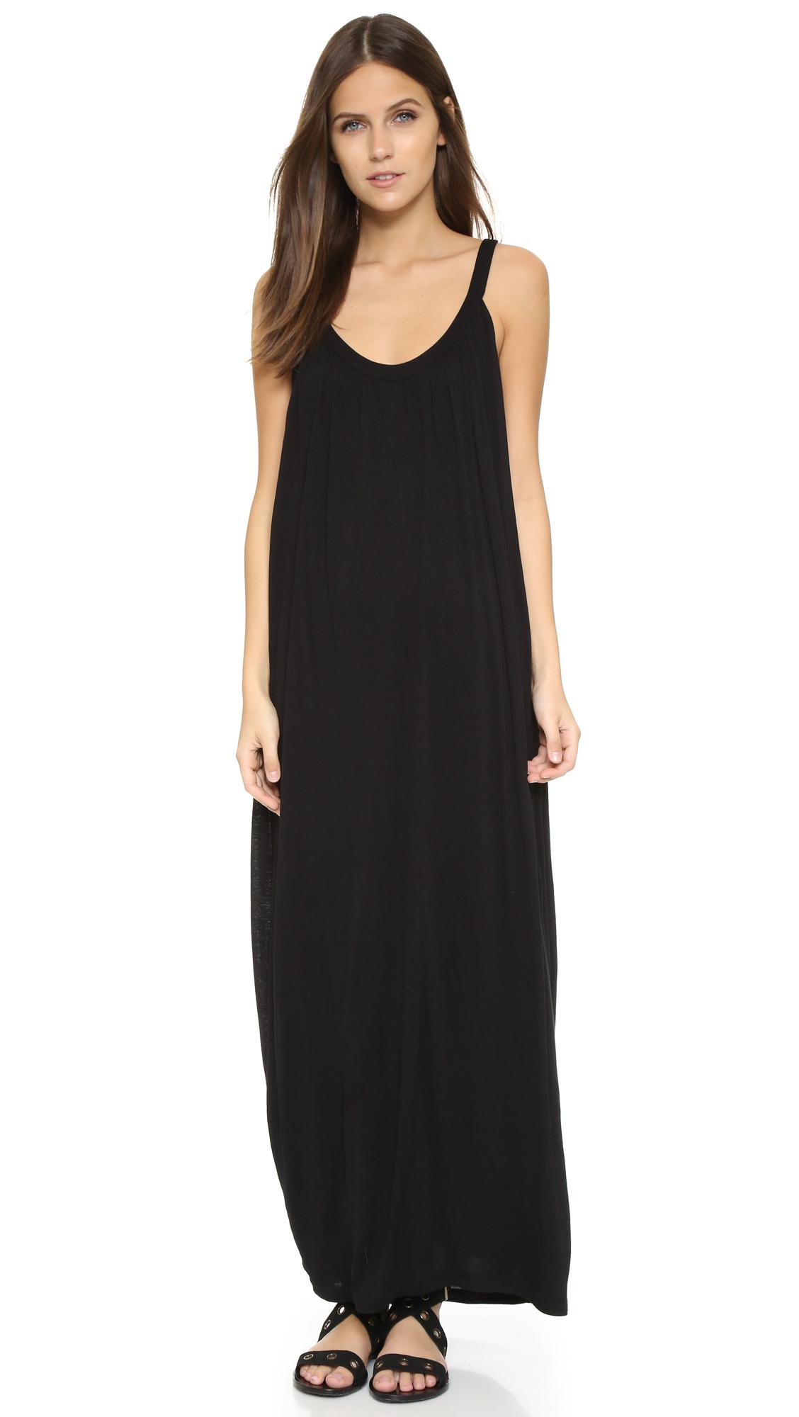 velvet slinky maxi dress