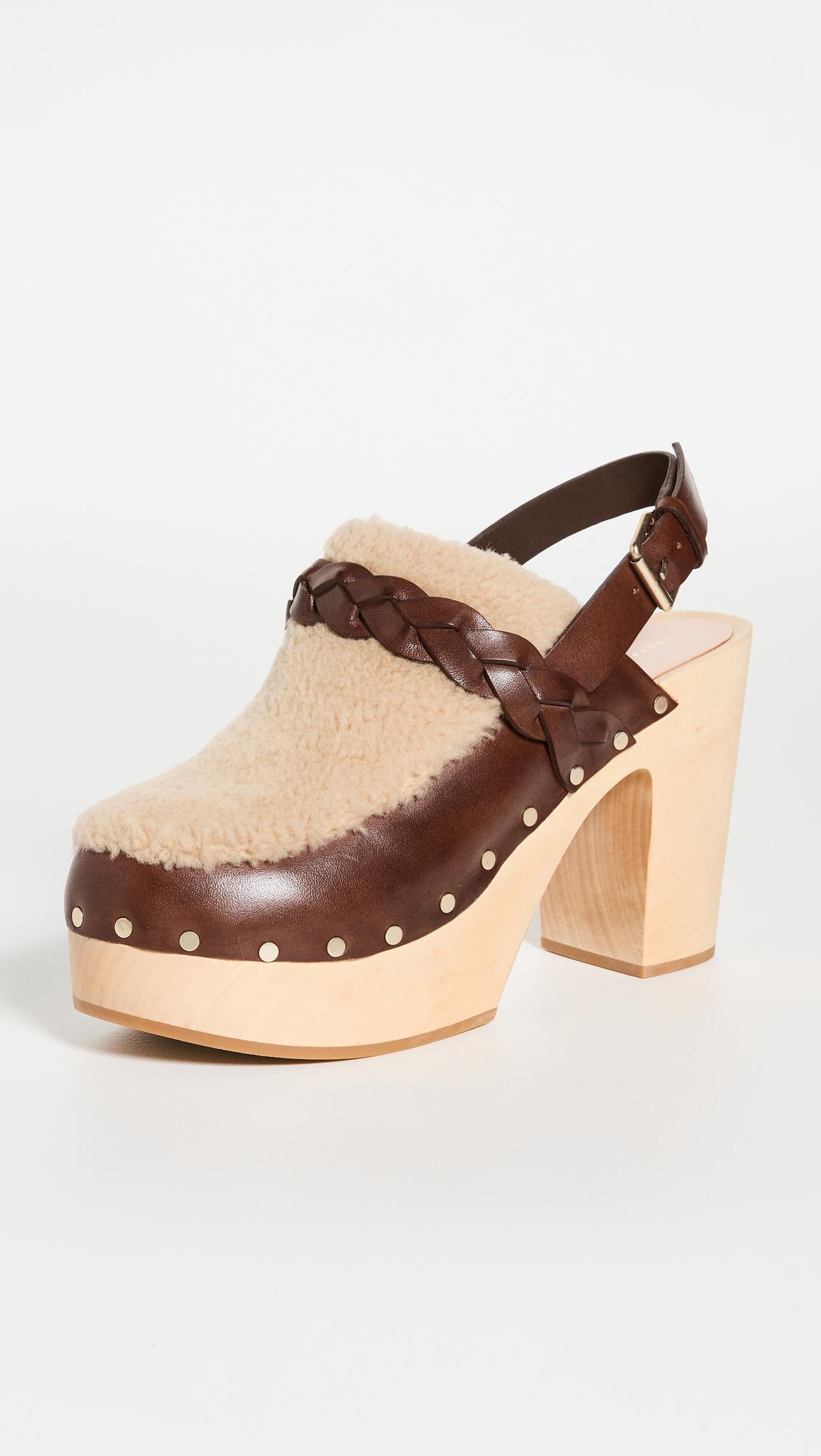 Loeffler Randall Paxton High Heel Braided Clogs With Back Strap in ...