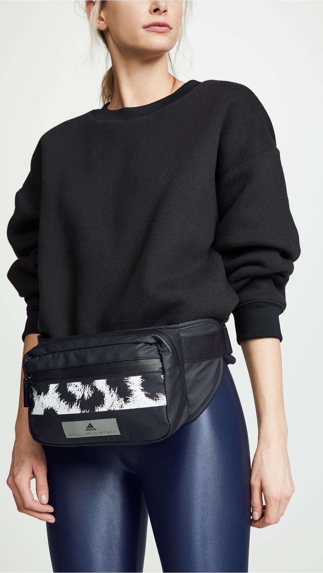 adidas By Stella McCartney Bum Bag in Black | Lyst