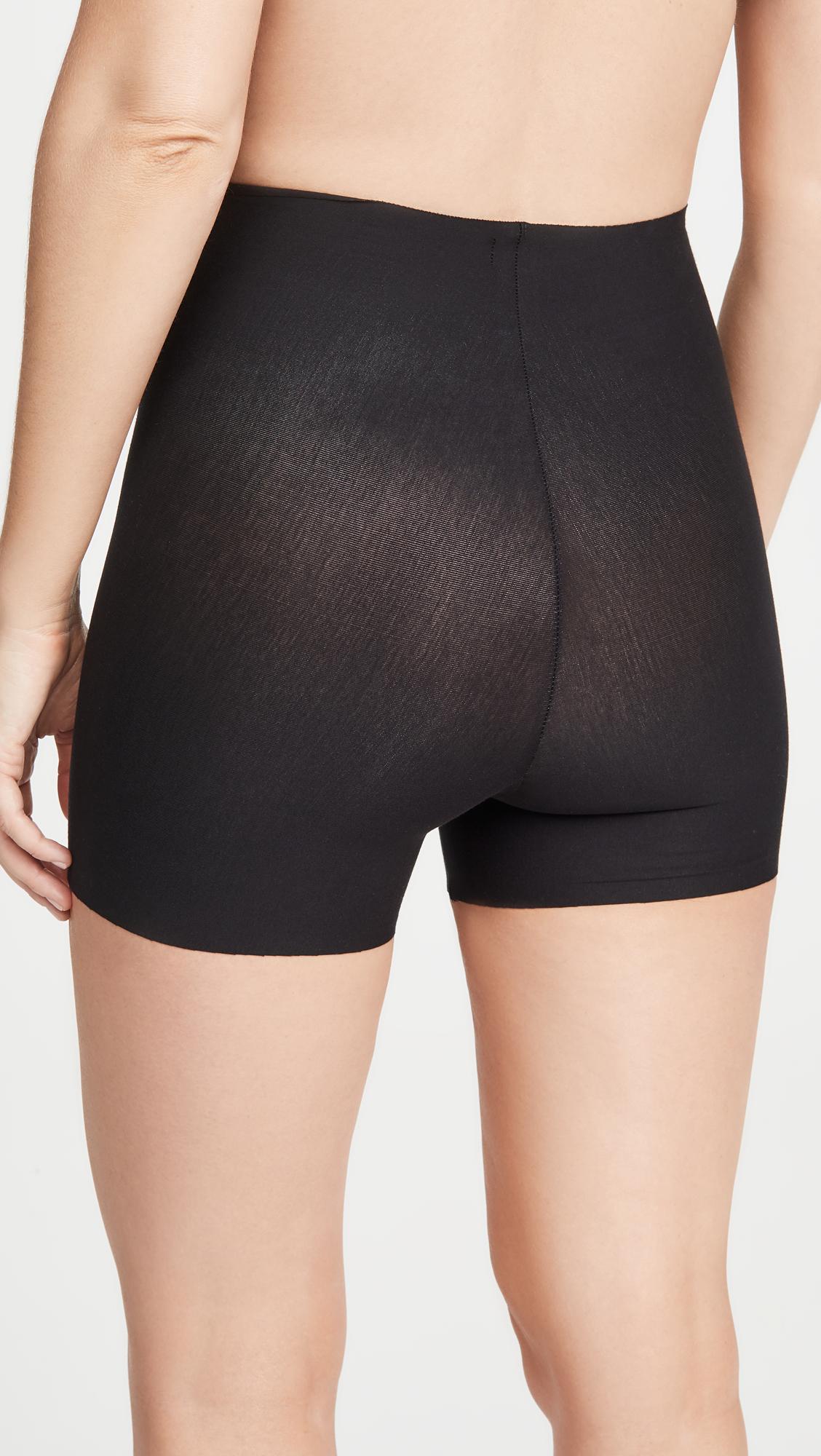 Commando Cotton Control Shortie Shorts in Black Lyst