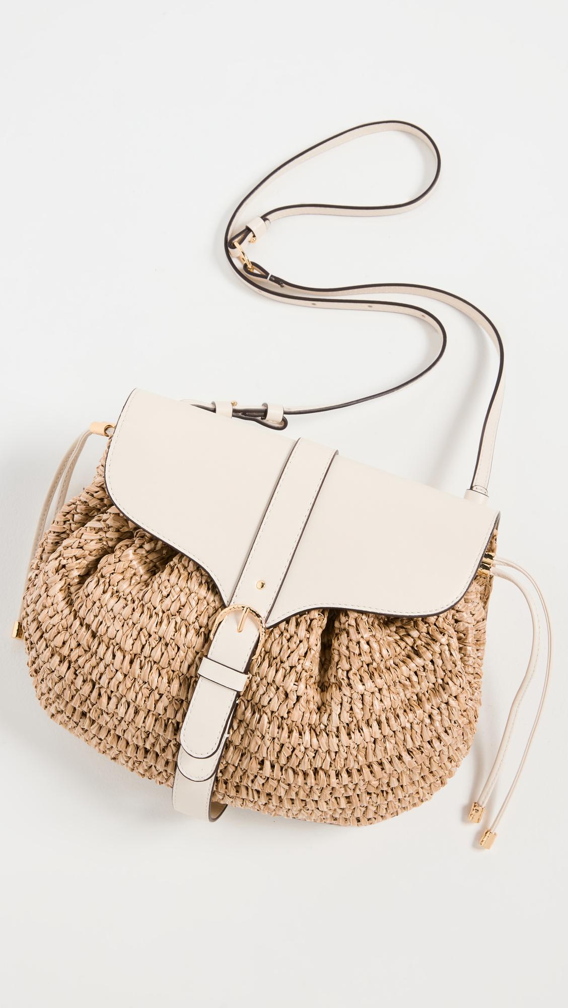 Ulla Johnson Paloma Ruched Convertible Shoulder Bag in Natural Lyst
