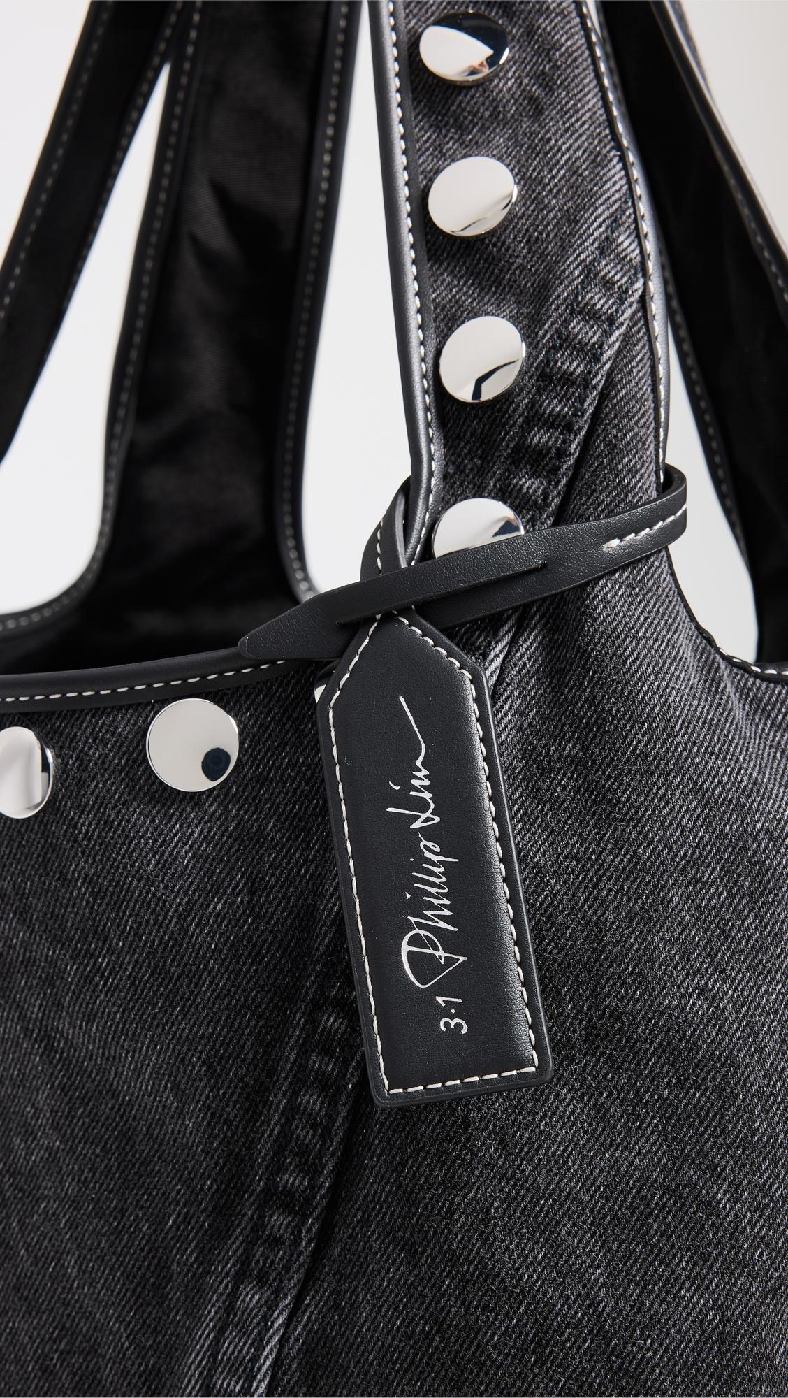 【31 PHILLIP LIM】Denim Market Tote with Grommets Denim Mini Market Tote with Grommets – 3.1 Phillip Lim