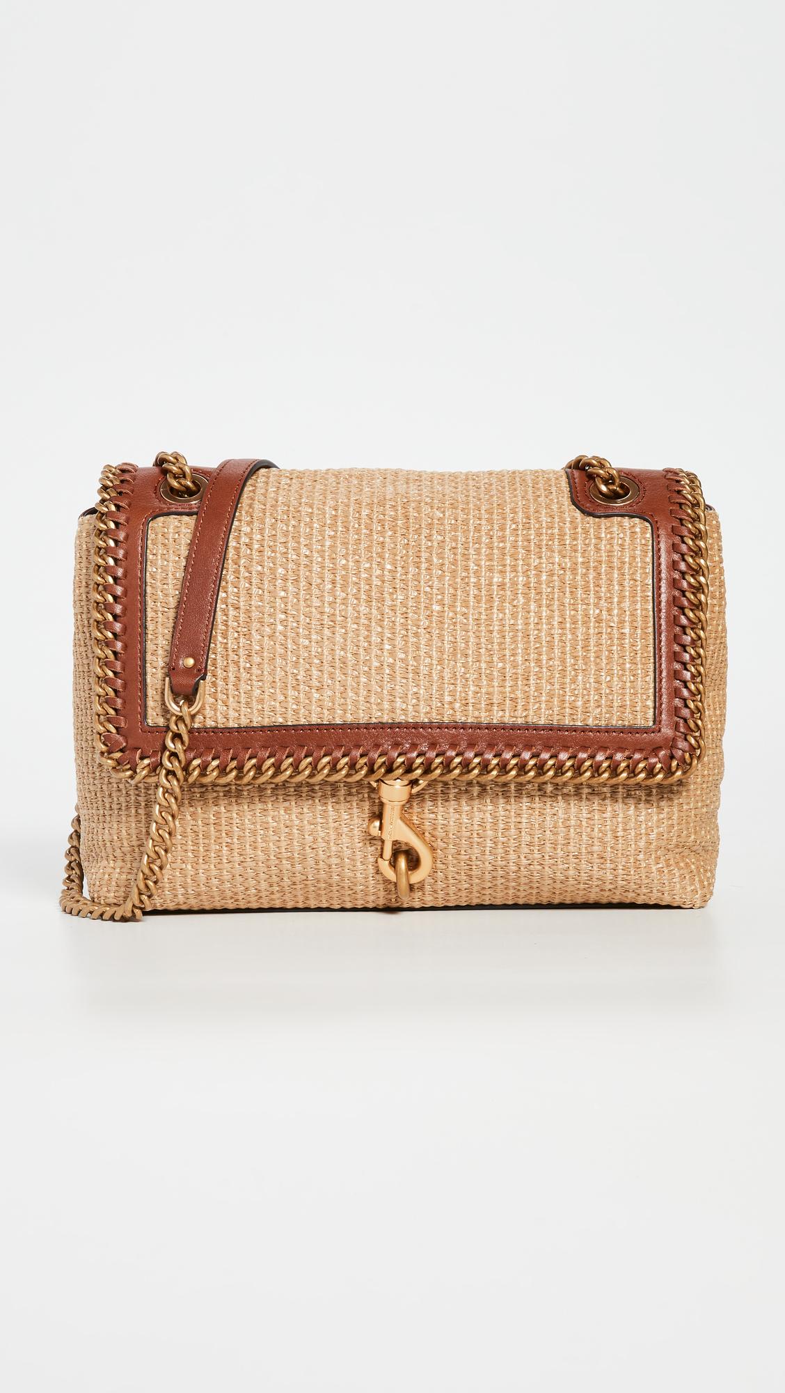 Rebecca Minkoff Edie Flap Shoulder With Woven Chain Strap in
