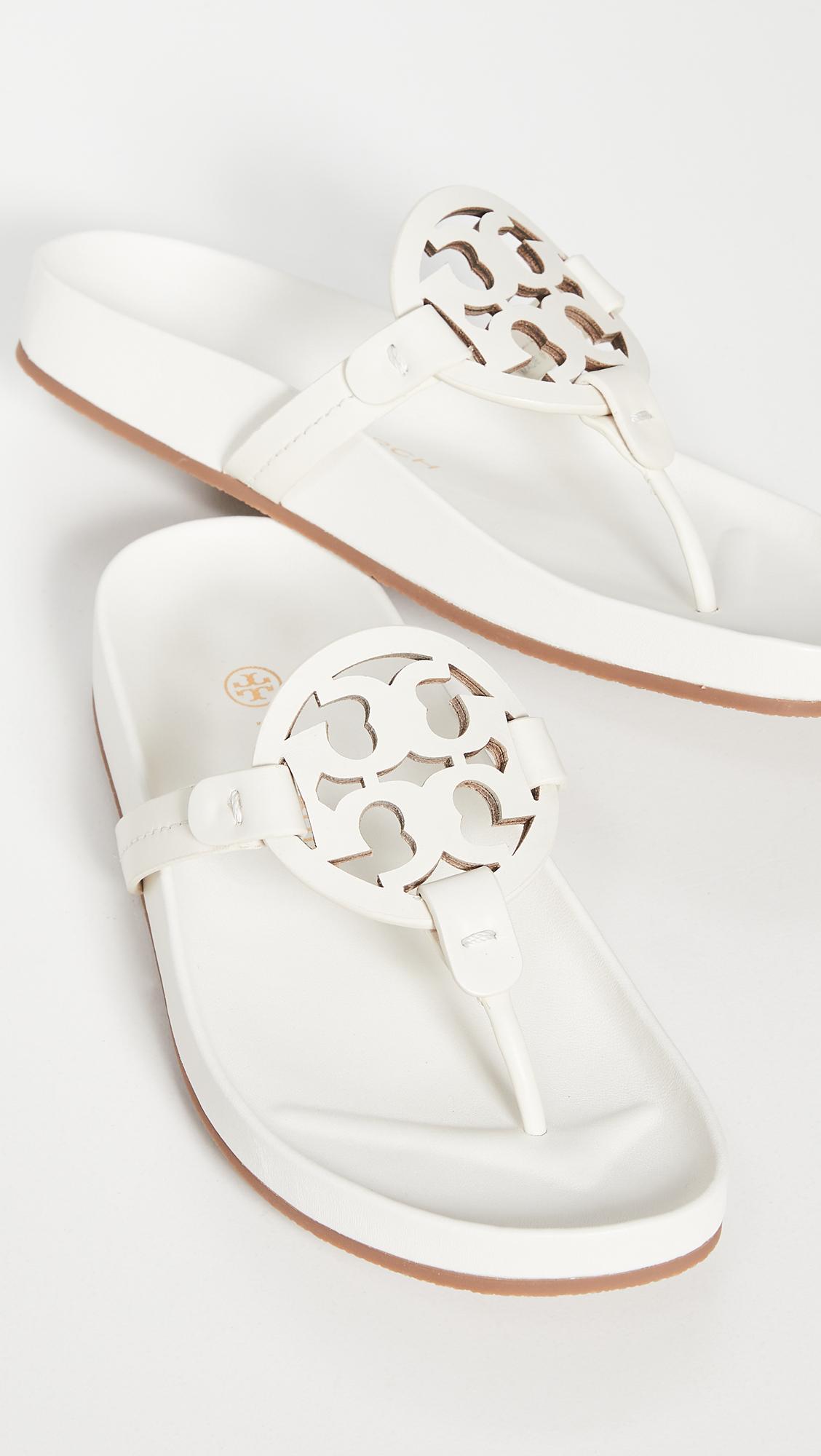 tory burch white cloud sandals