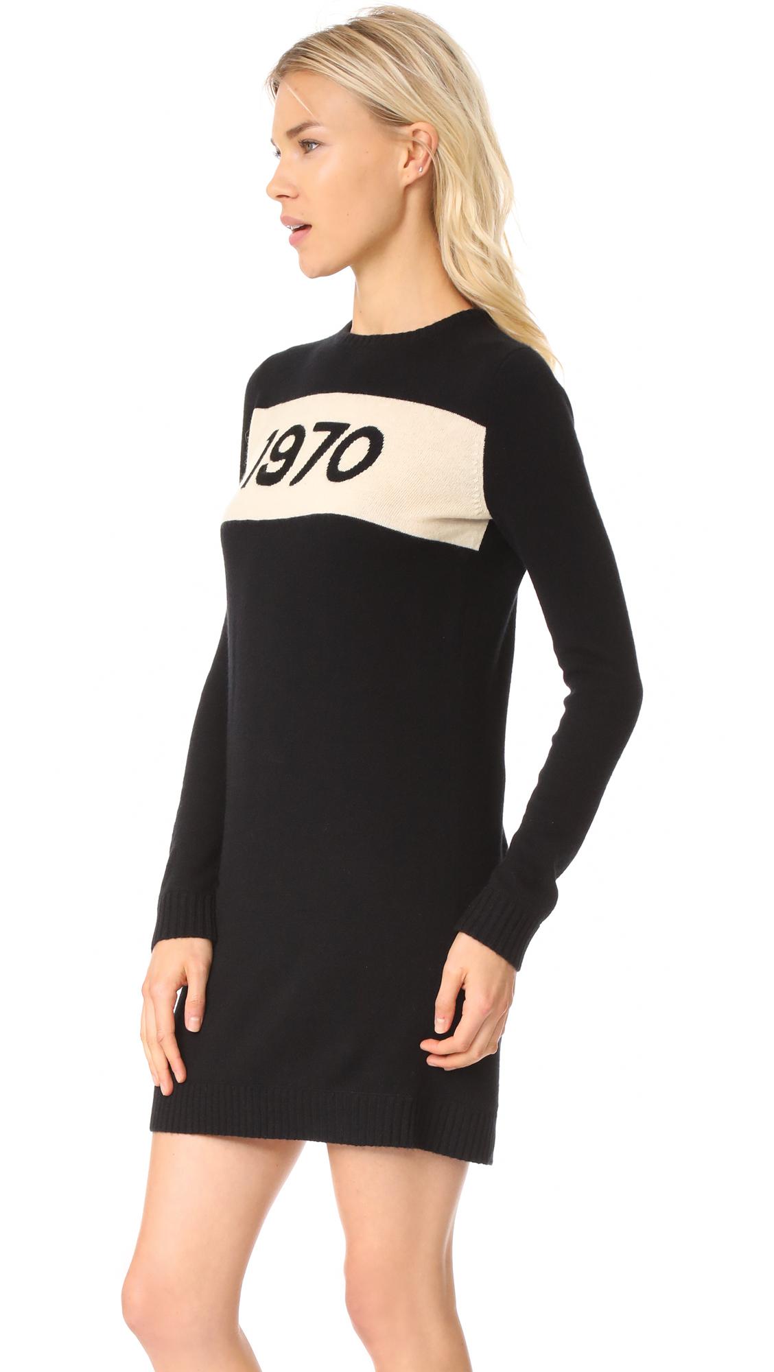 Bella Freud Wool 1970 Dress in Black - Lyst