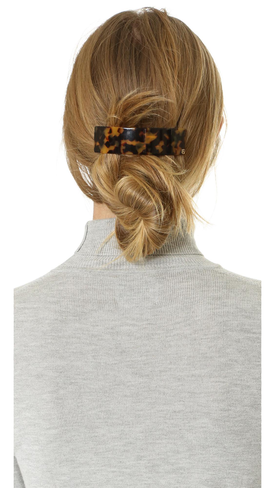 Alexandre De Paris Thick Hair Clip In Brown Lyst