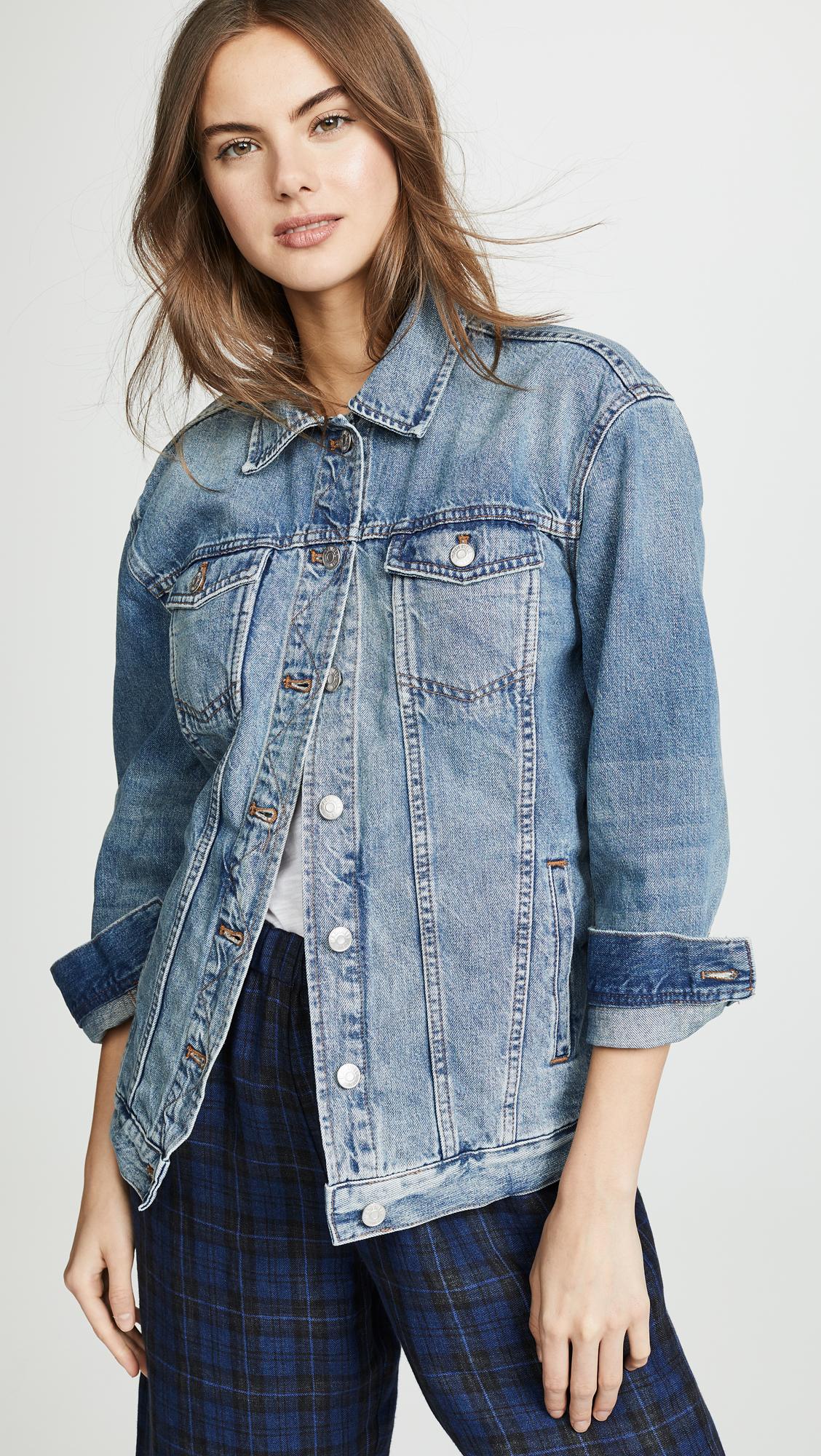 Madewell Denim Oversized Jean Jacket in Blue Lyst
