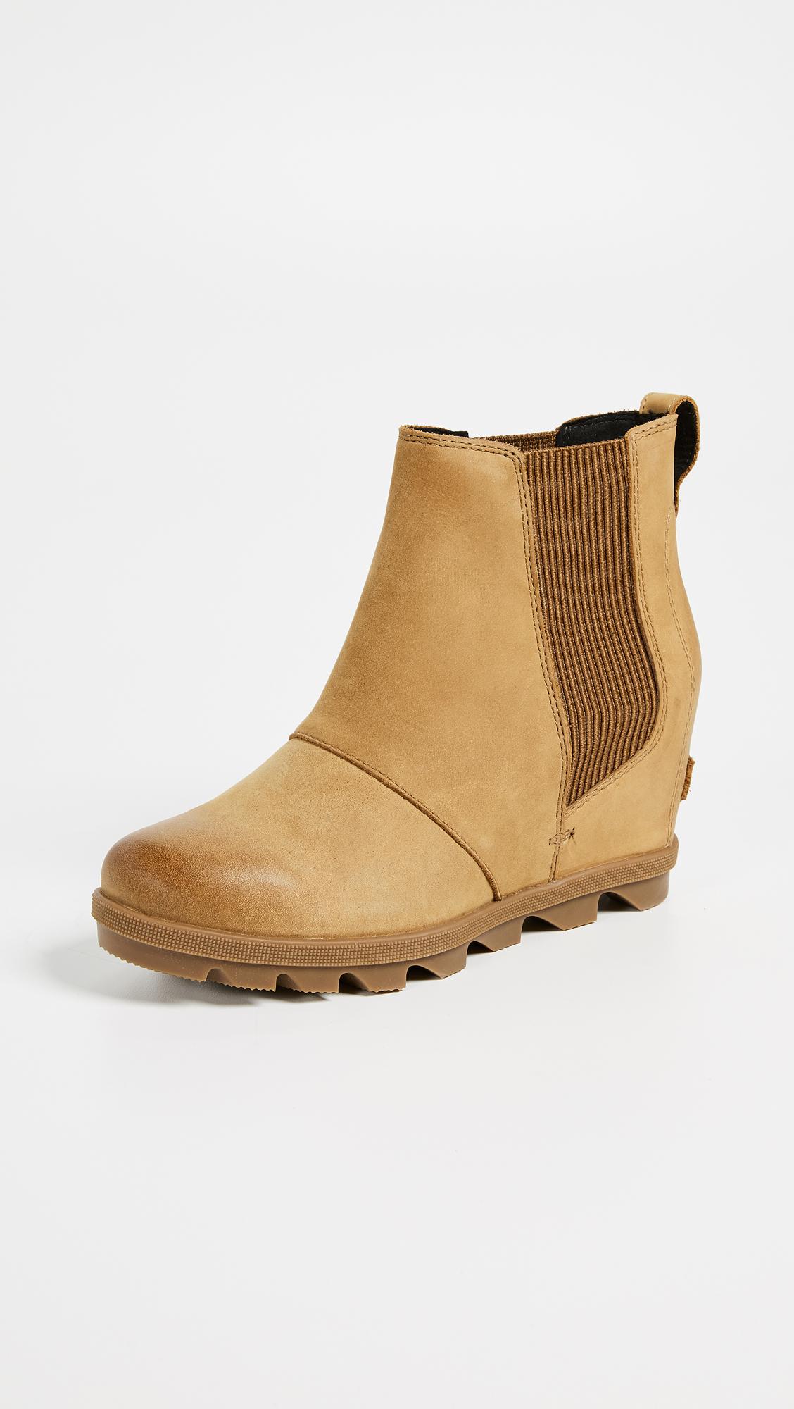 camel brown sorel wedge
