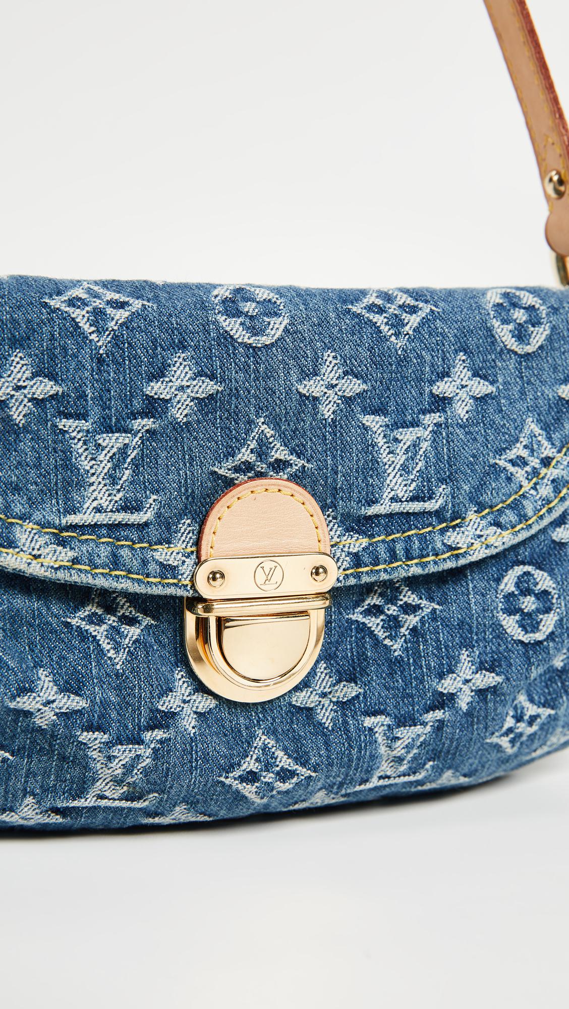What Goes Around Comes Around Louis Vuitton Denim Pleaty Mini
