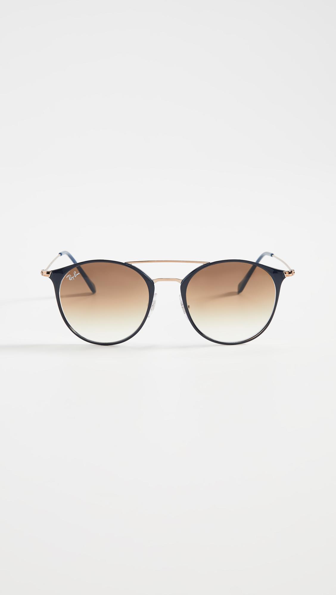 Ray Ban Highstreet Phantos Aviator Sunglasses In Brown Lyst Ray Ban Highstreet Phantos Aviator Sunglasses In Brown Lyst