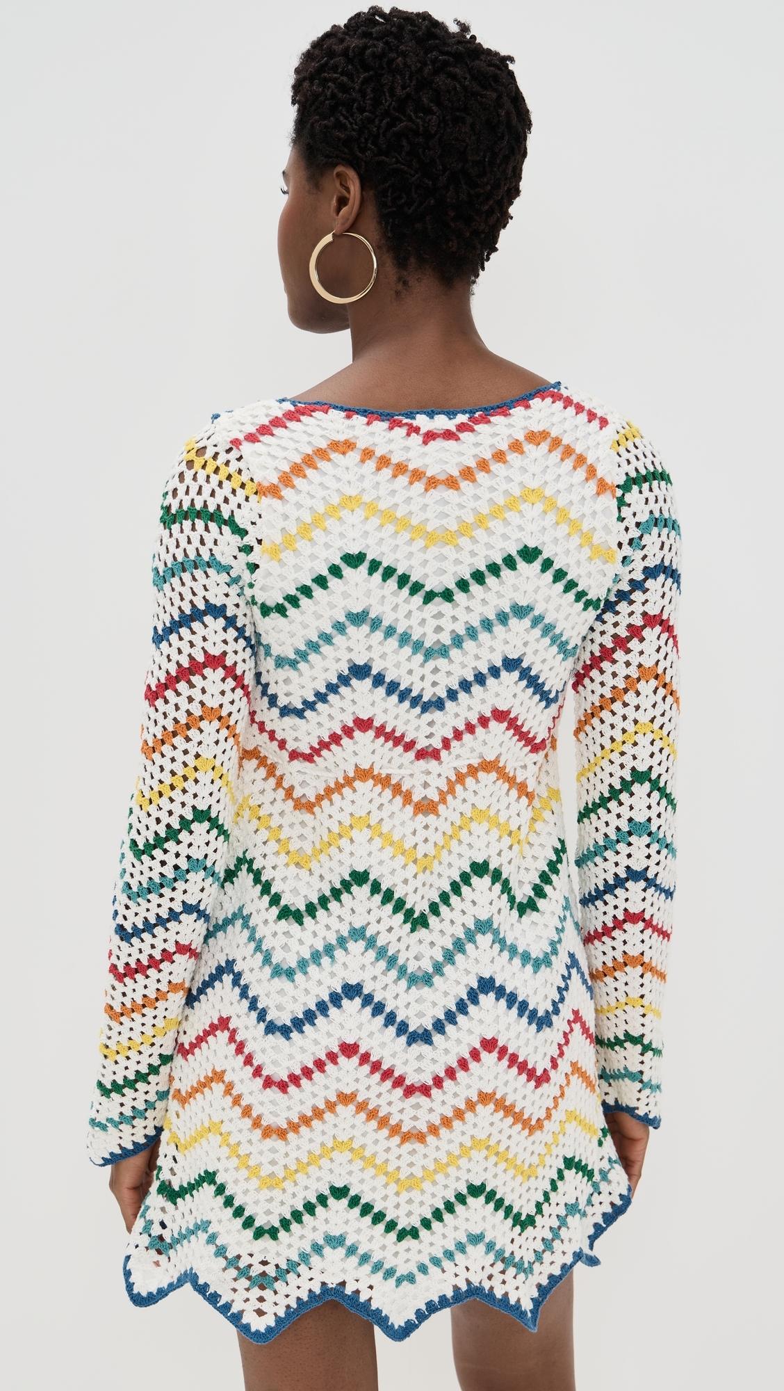 Saylor Siera Crochet Mini Dress | Lyst