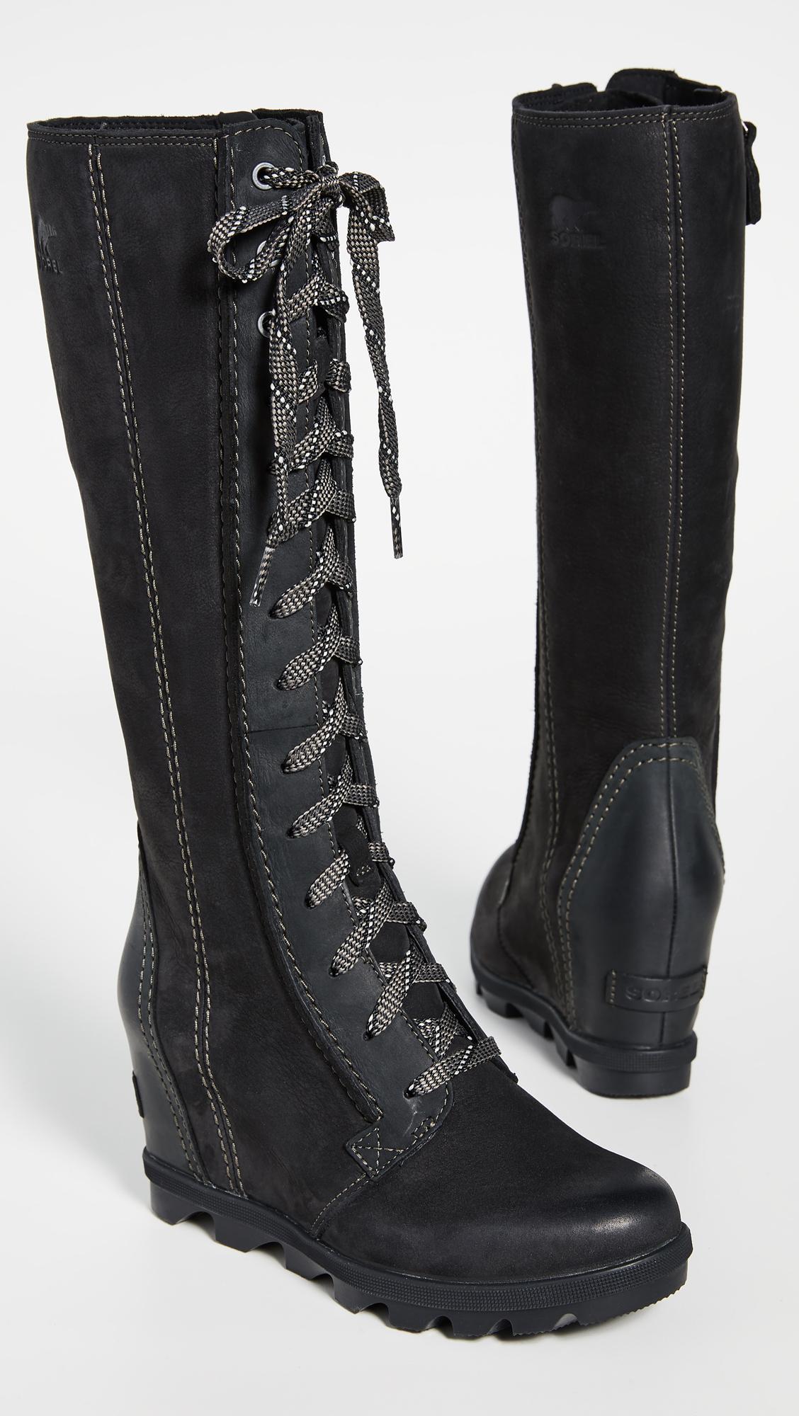 Sorel Leather Joan Of Arctic Wedge Tall 