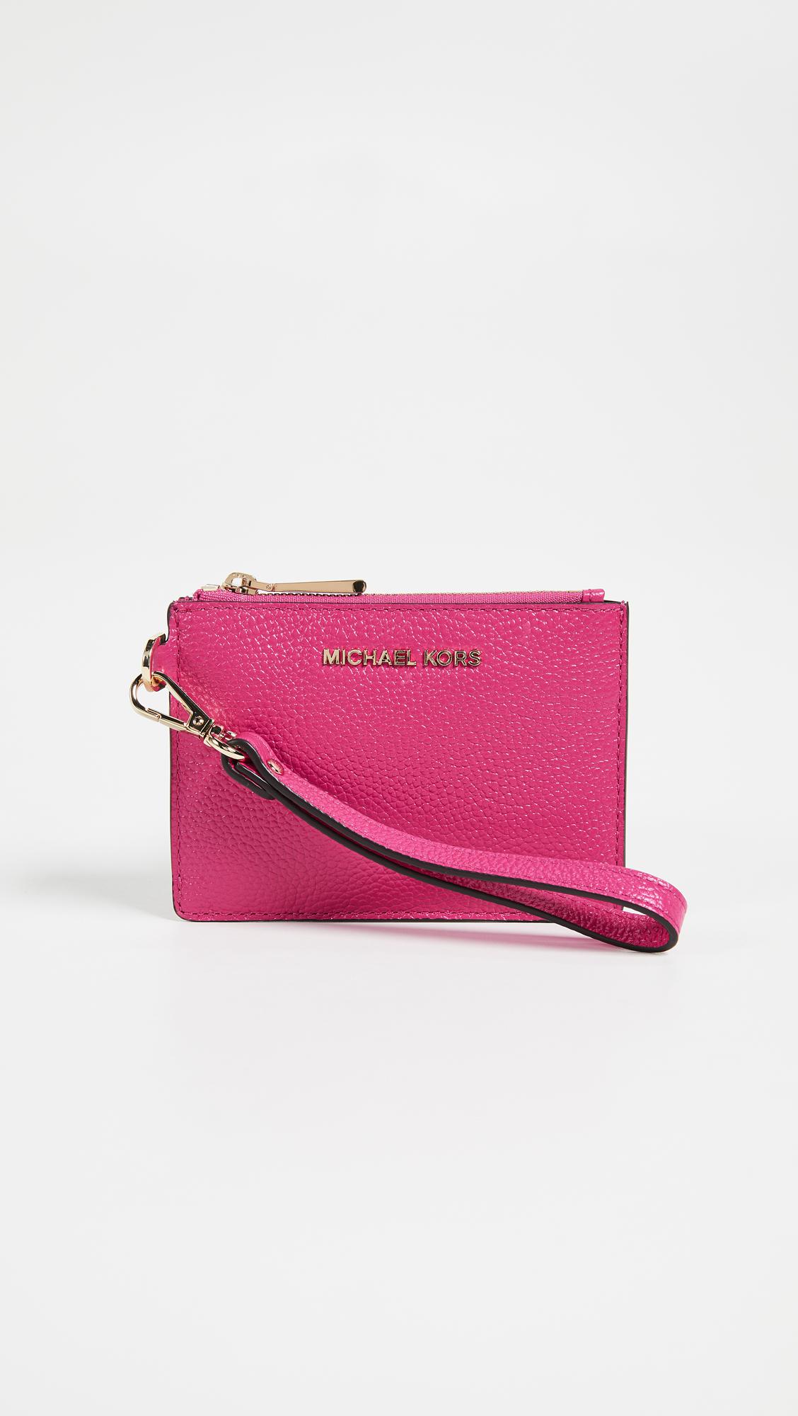 MICHAEL Michael Kors Leather Mercer Small Coin Purse in Ultra Pink (Pink) -  Lyst