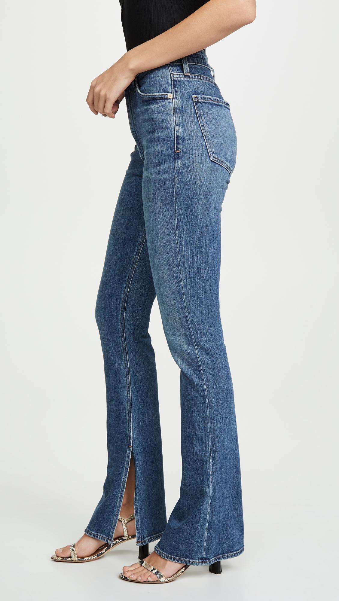 Citizens of Humanity Georgia High Rise Boot Cut Jeans in Blue | Lyst