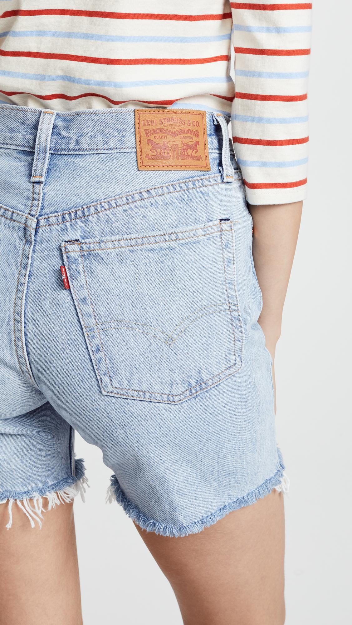 Levi's Denim Indie Shorts in Blue | Lyst