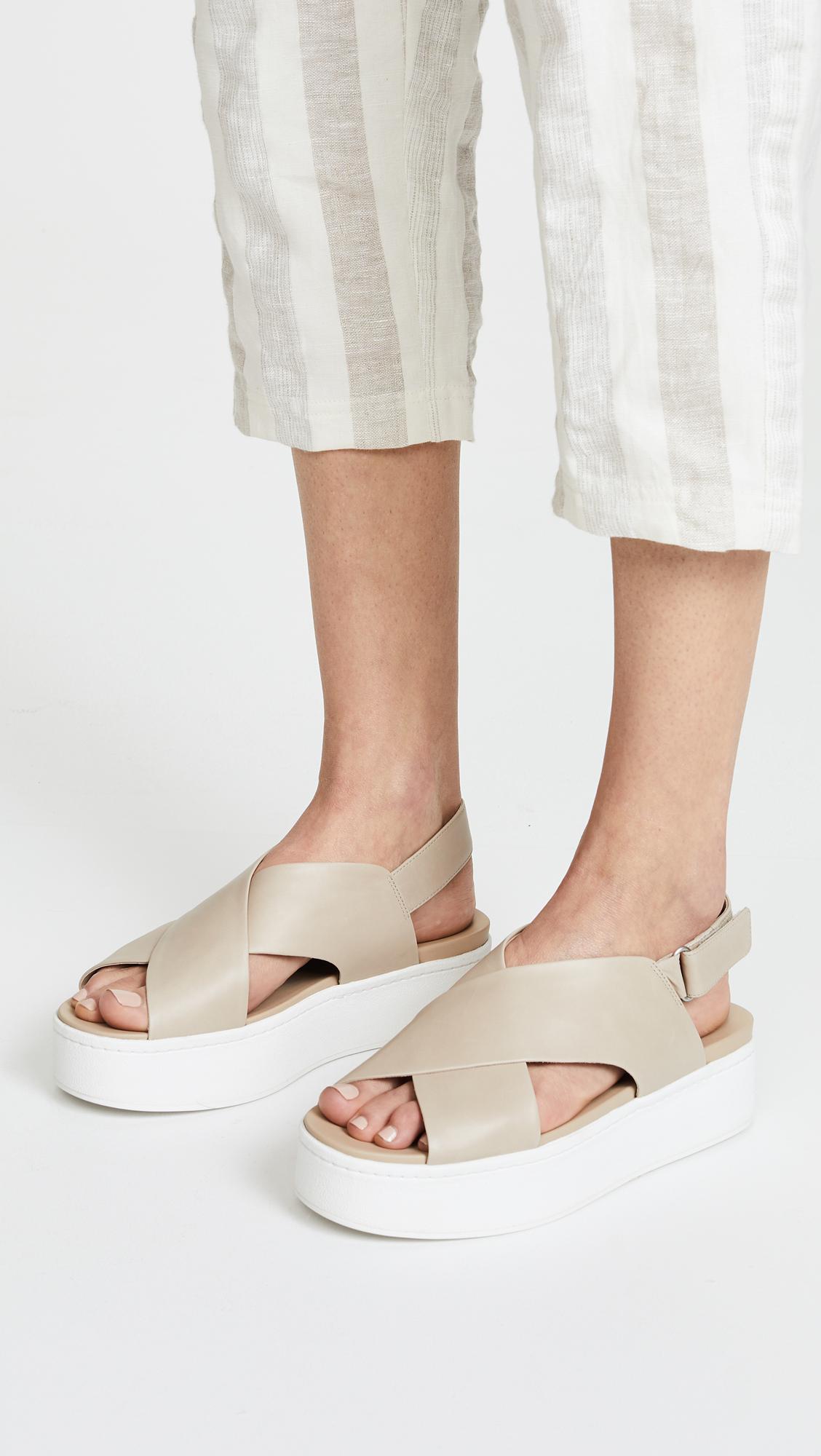 Weslan Flatform Crisscross Sandals 