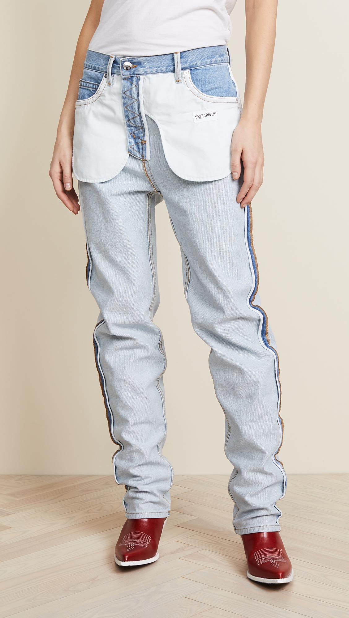 Helmut Lang Inside Out Jeans in Blue | Lyst Canada