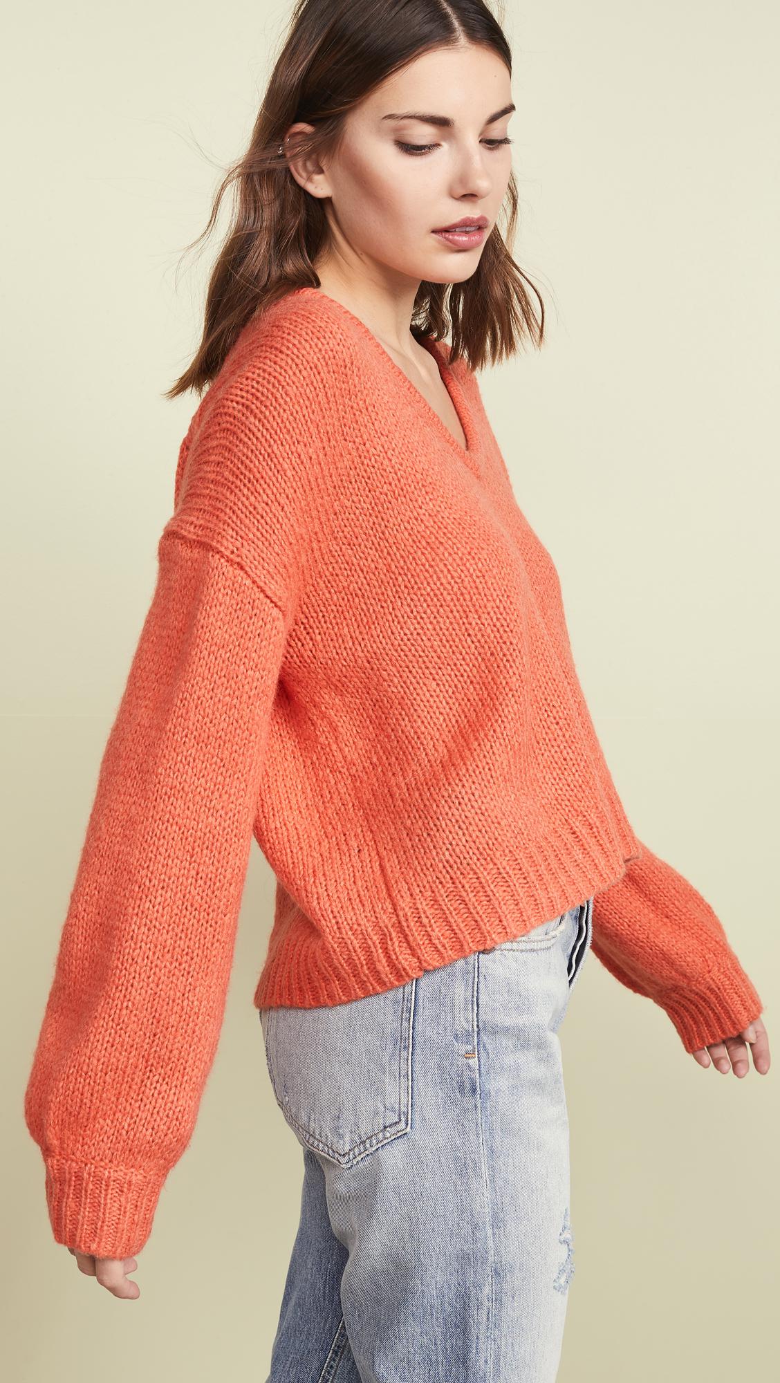 madewell balloon sleeve pullover sweater