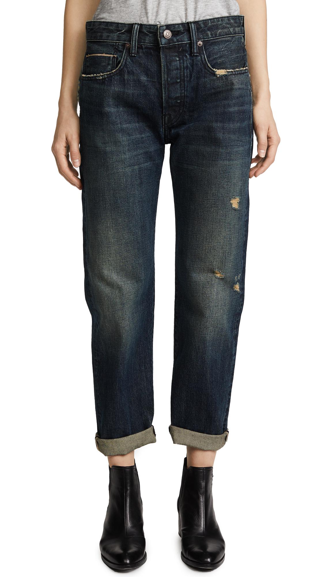 Vince Denim Cuffed Union Slouch Jeans in Blue Lyst