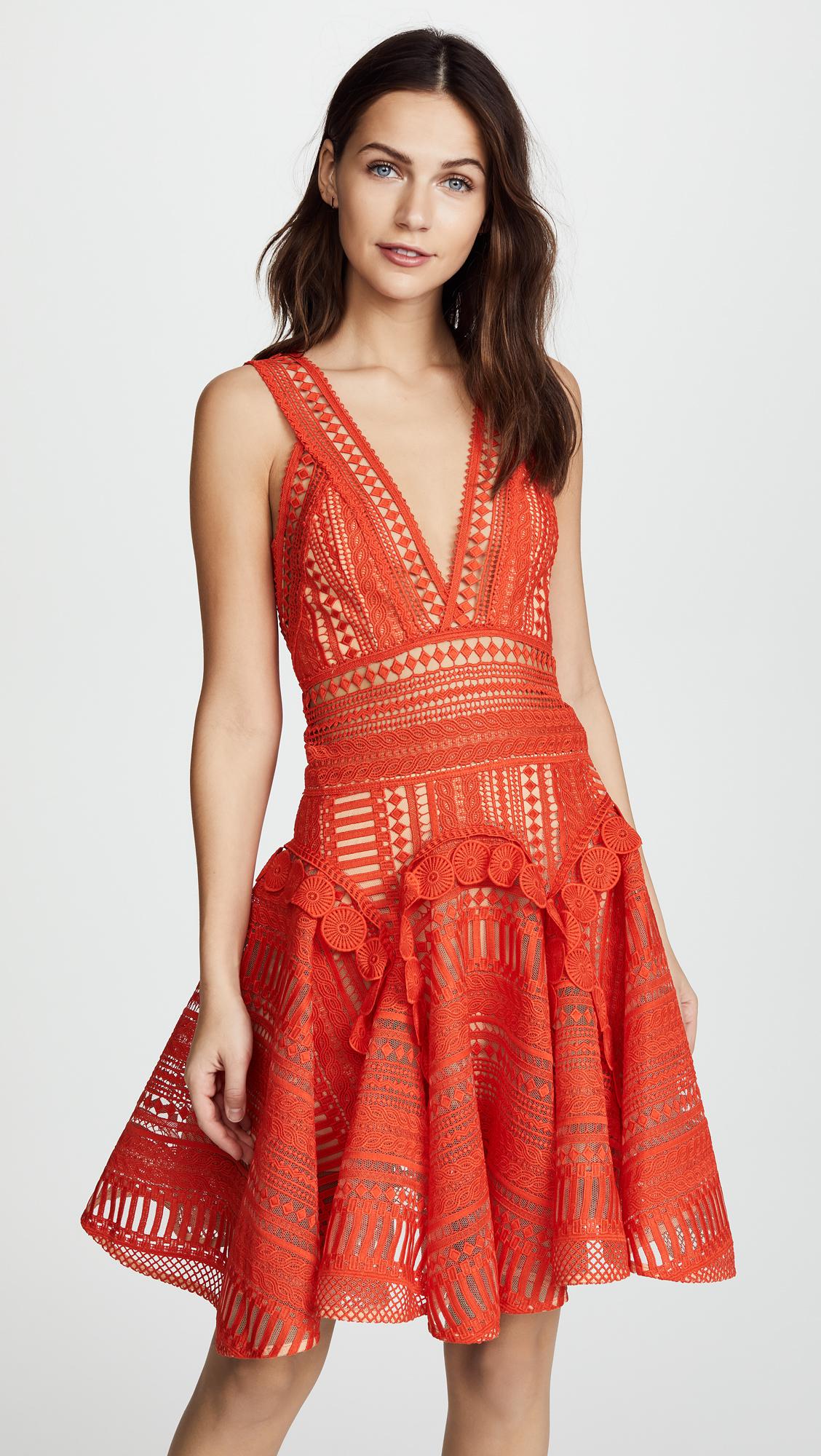 red thurley dress