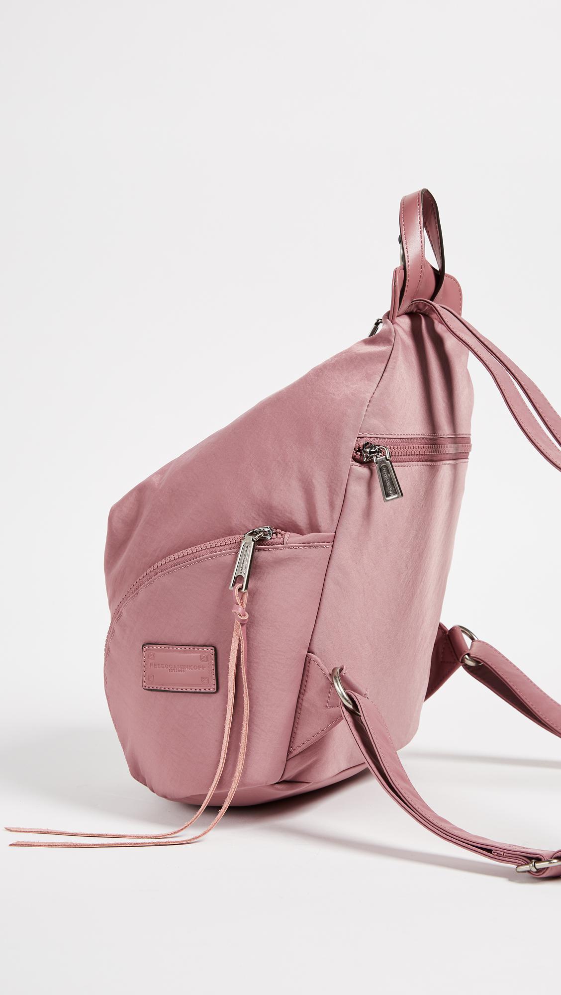 Rebecca Minkoff Synthetic Nylon Julian Backpack in Pink - Lyst