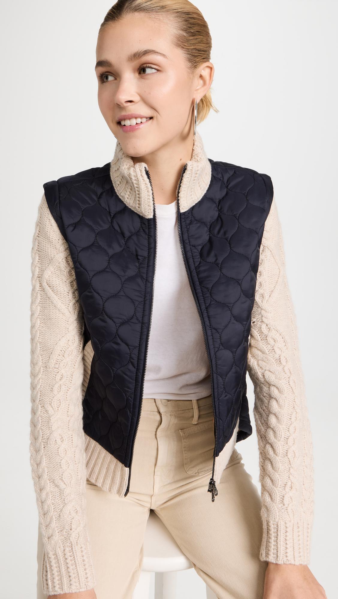 Veronica Beard Patra Mixed Media Jacket in Blue Lyst
