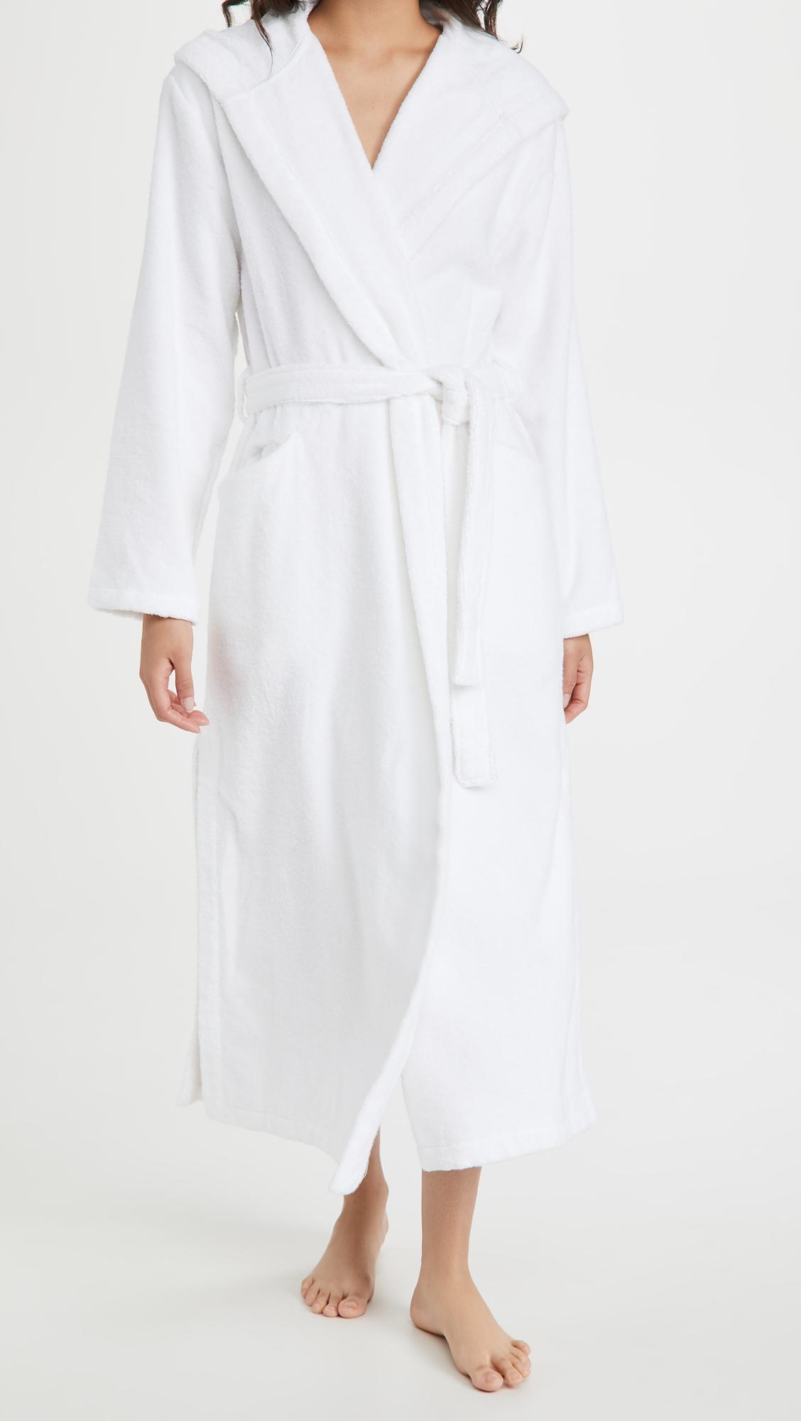Skin Hamam Spa Cotton-towelling Dressing Gown in White - Save 44% - Lyst