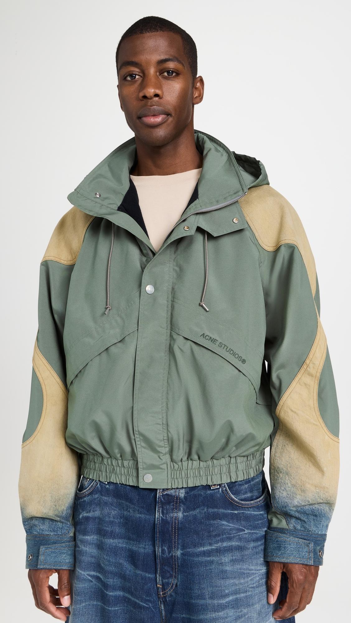 Acne Studios Ocyber Windbreaker in Green for Men | Lyst