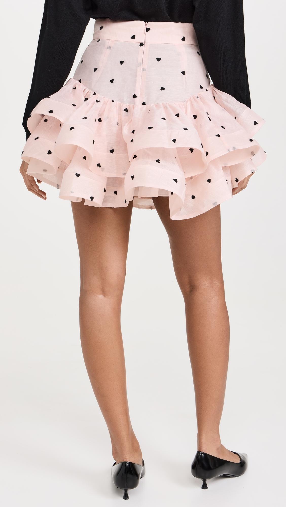 Zimmermann Crush Flip Mini Skirt in Pink | Lyst
