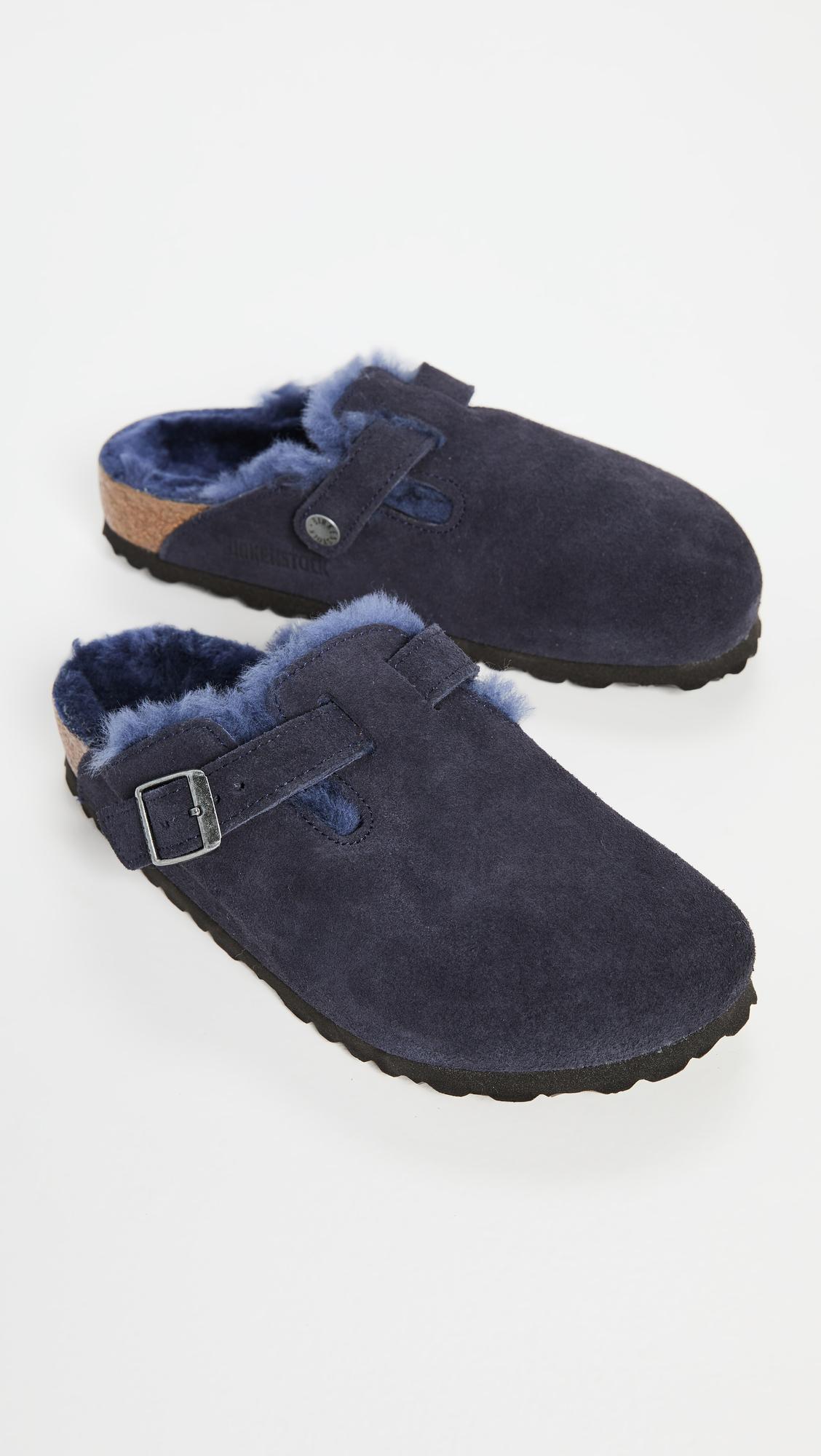 shearling clogs birkenstock