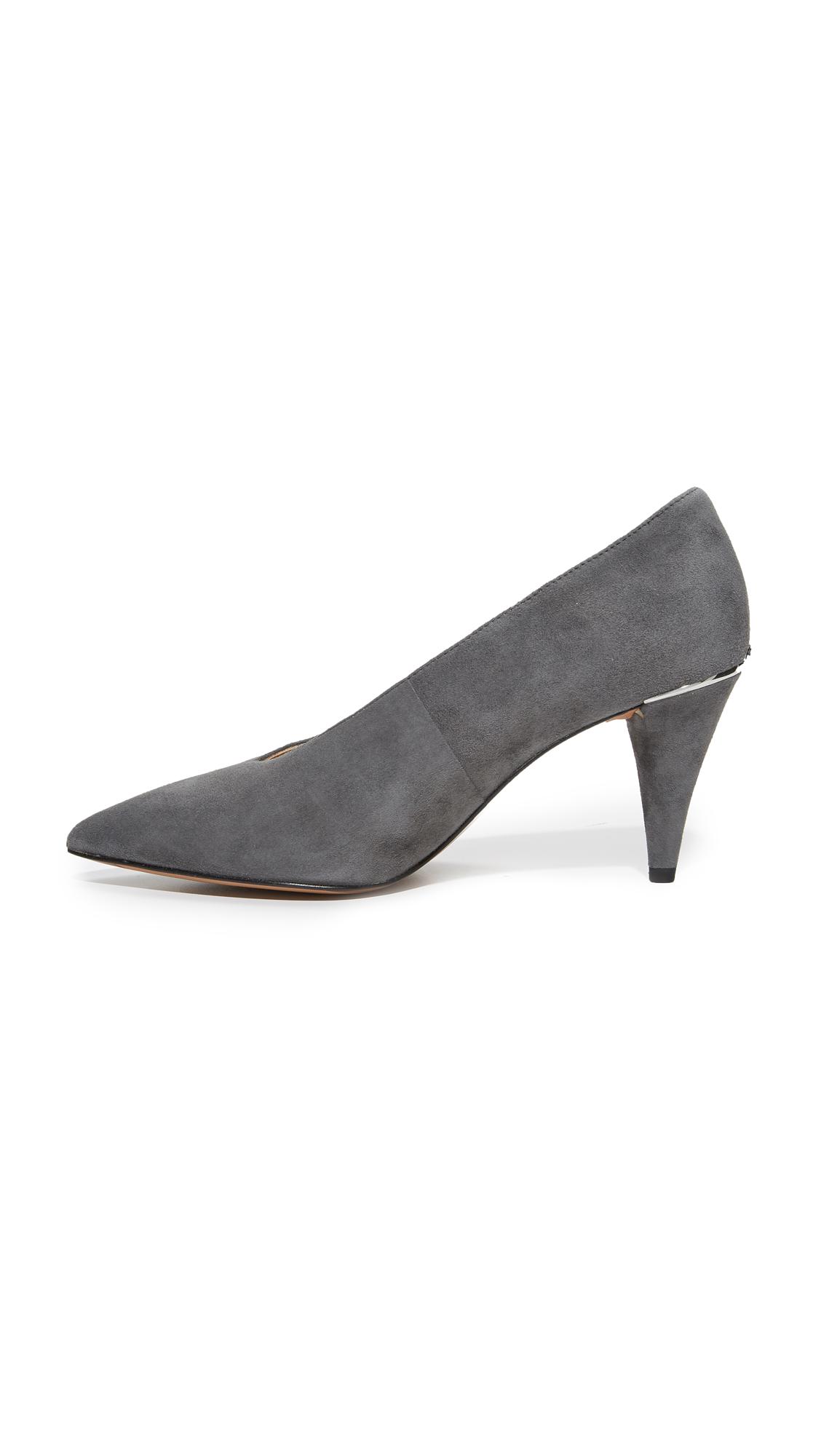 MICHAEL Michael Kors Lizzy Mid Pumps in Gray | Lyst