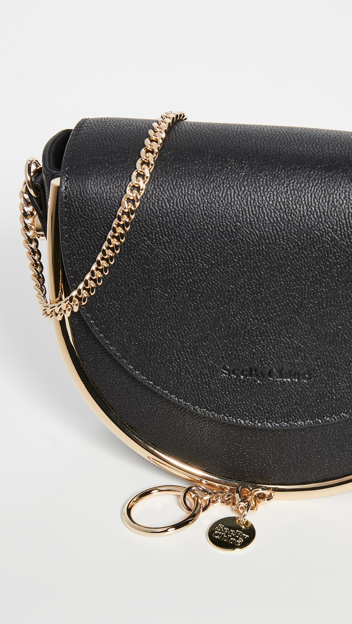 See By Chloé Leather Mara Evening Bag in Black | Lyst