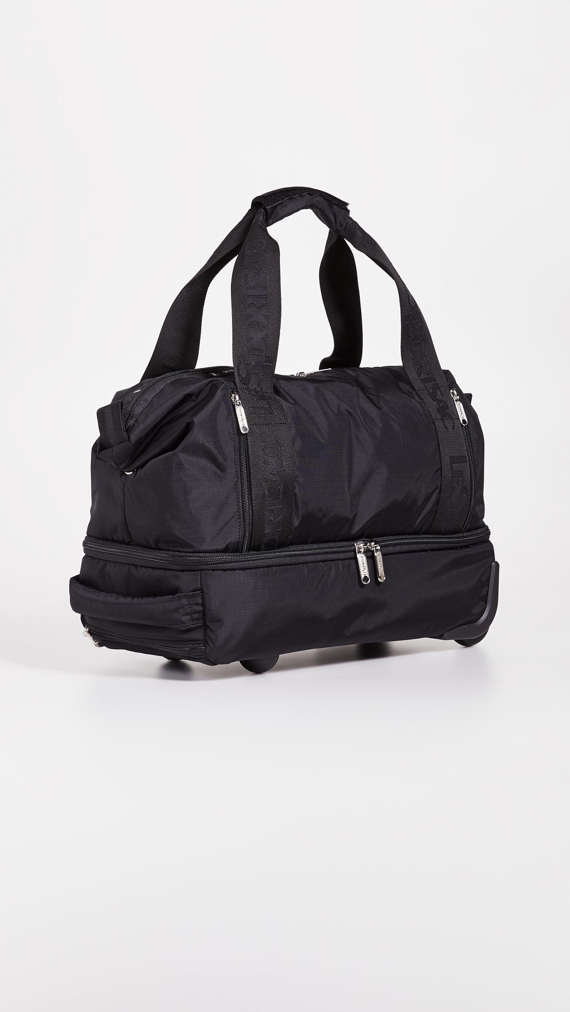 LeSportsac Dakota Medium Roller Duffel Bag in Black | Lyst