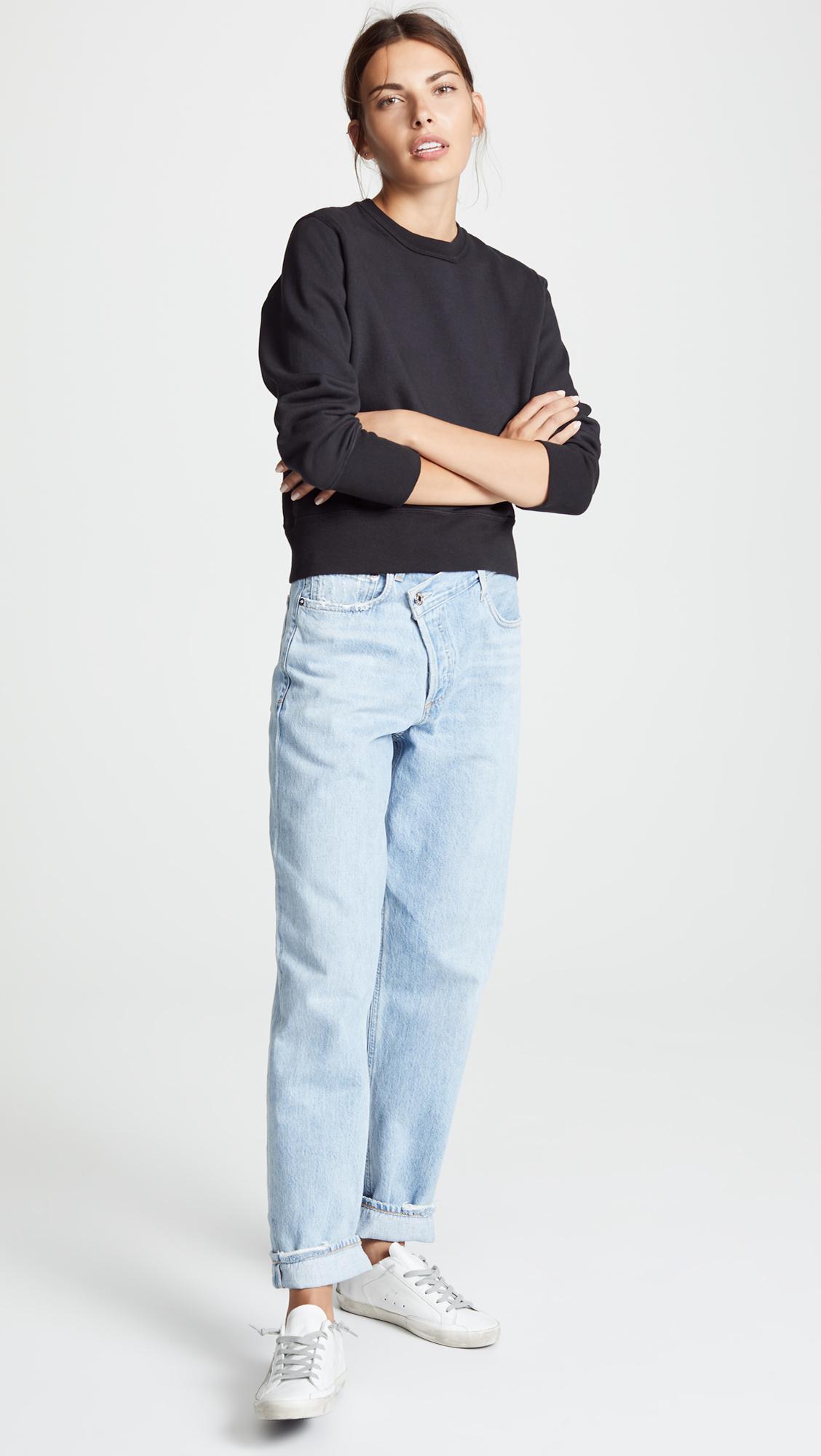 agolde shrunken sweatshirt