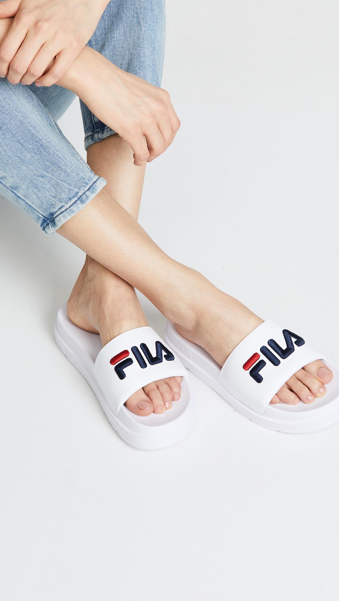 fila shoes slides