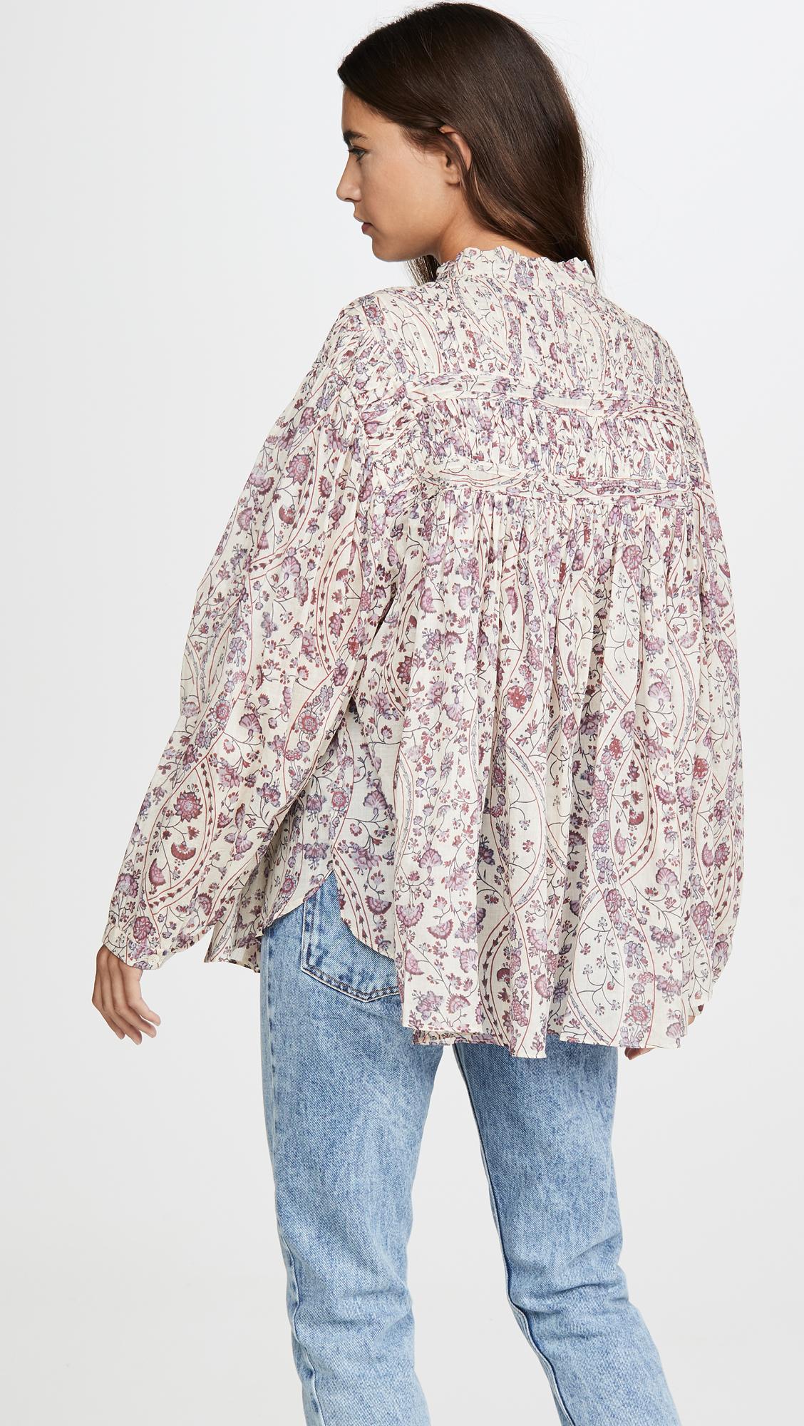 Étoile Isabel Marant Cotton Lalia Blouse - Lyst