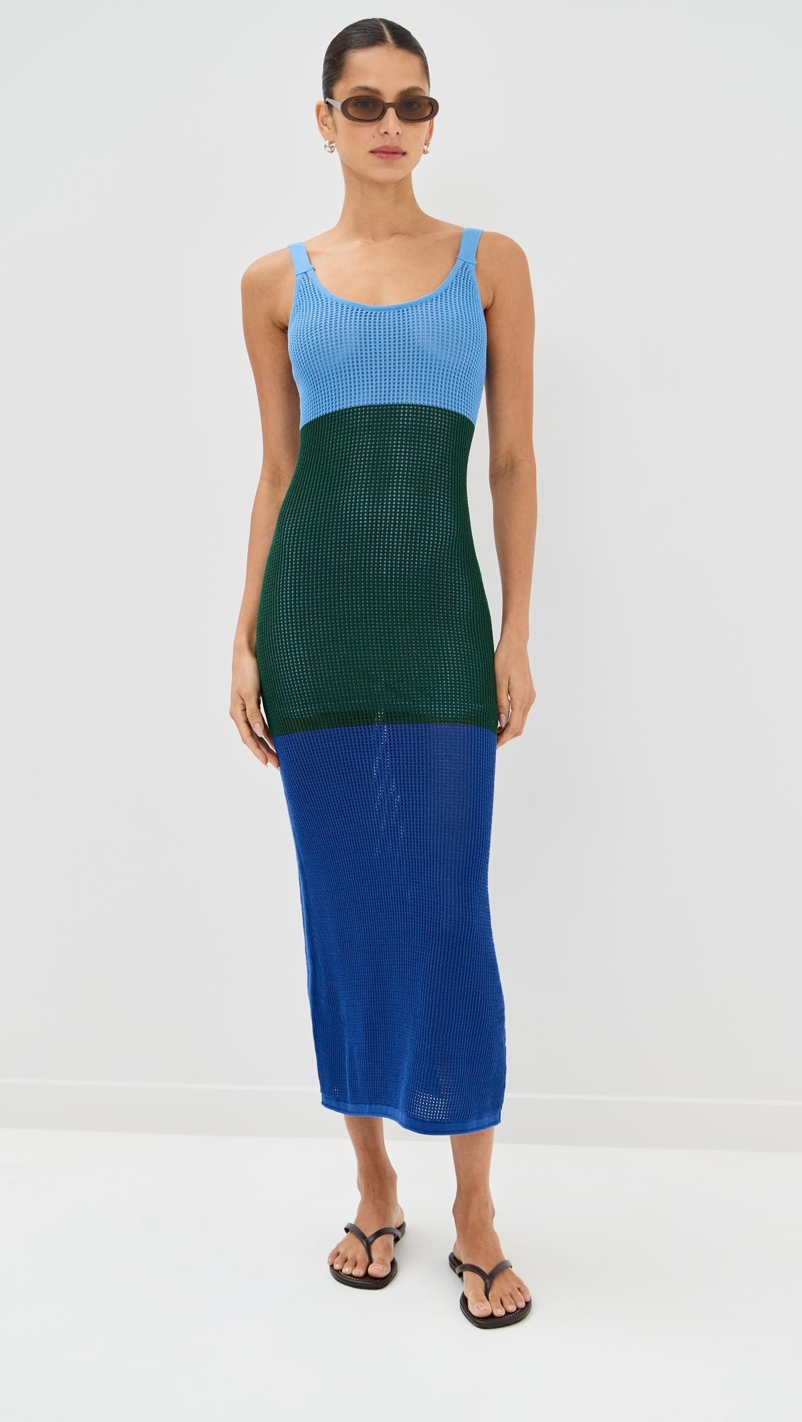 staud jessica knit dress Maxi in Blue brand-dishani-enterprise