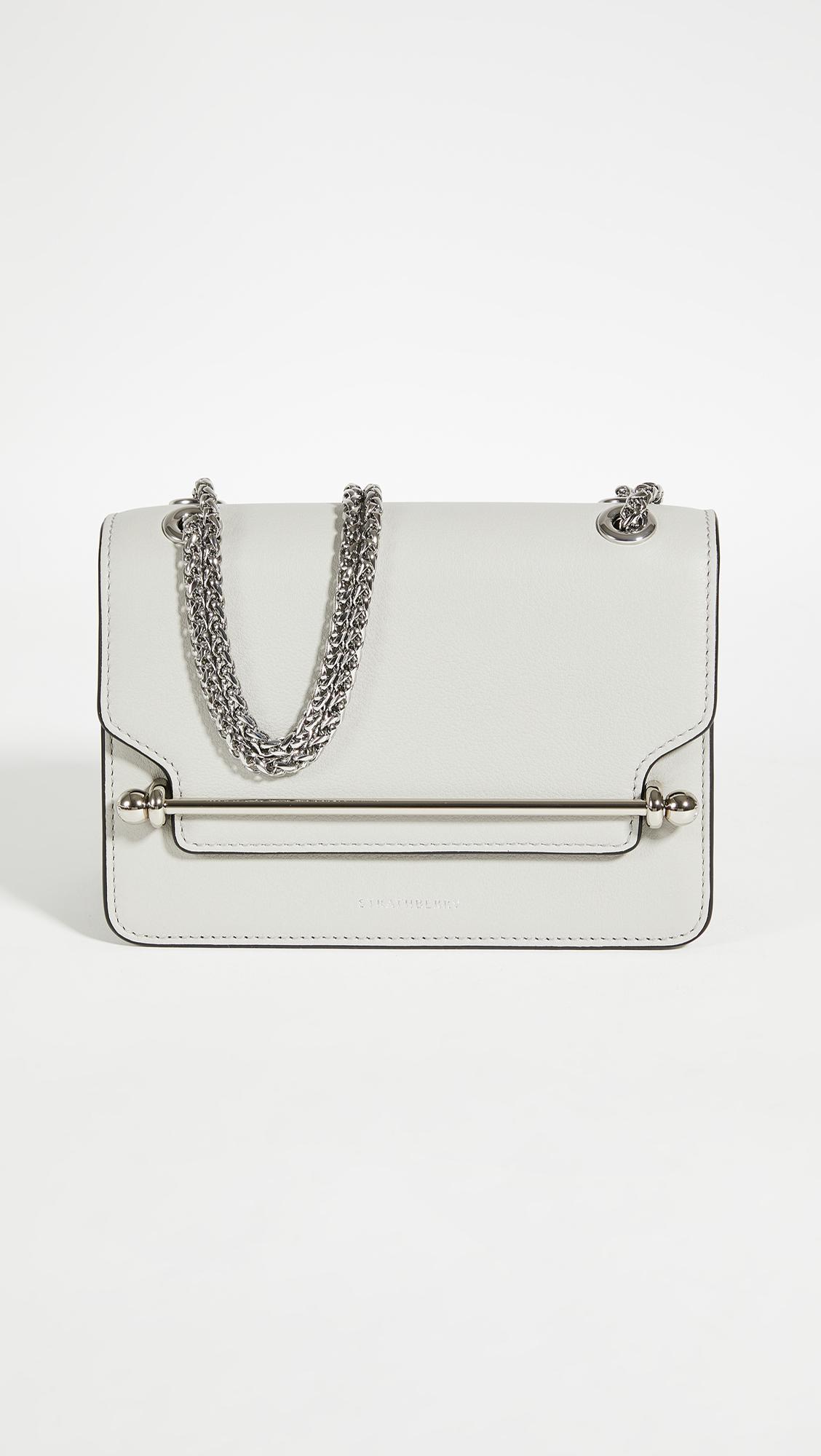 Strathberry Women's Mini Crescent Bag - Pearl Grey/Slate