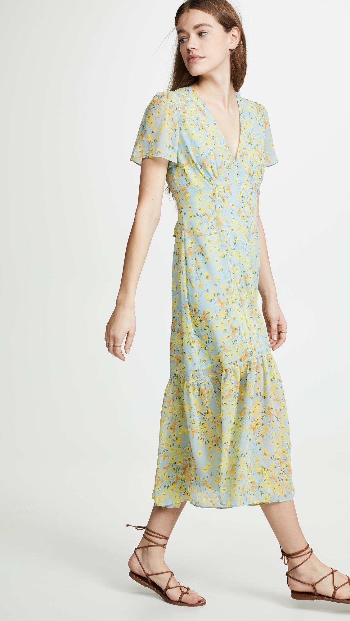 lost and wander pick me midi dress